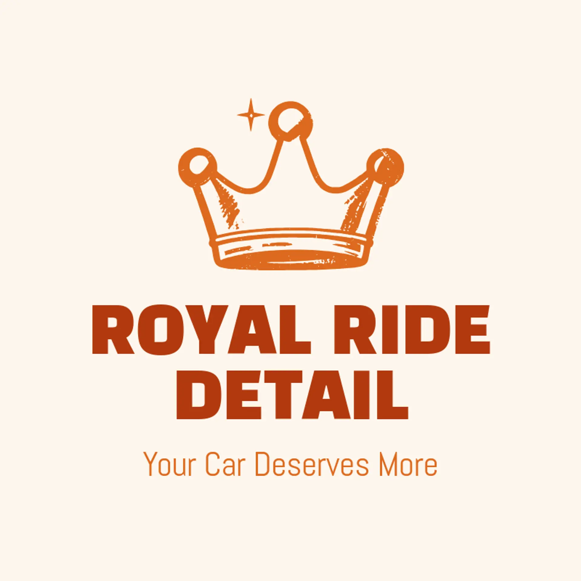 Royal Ride Detail logo for car detailing