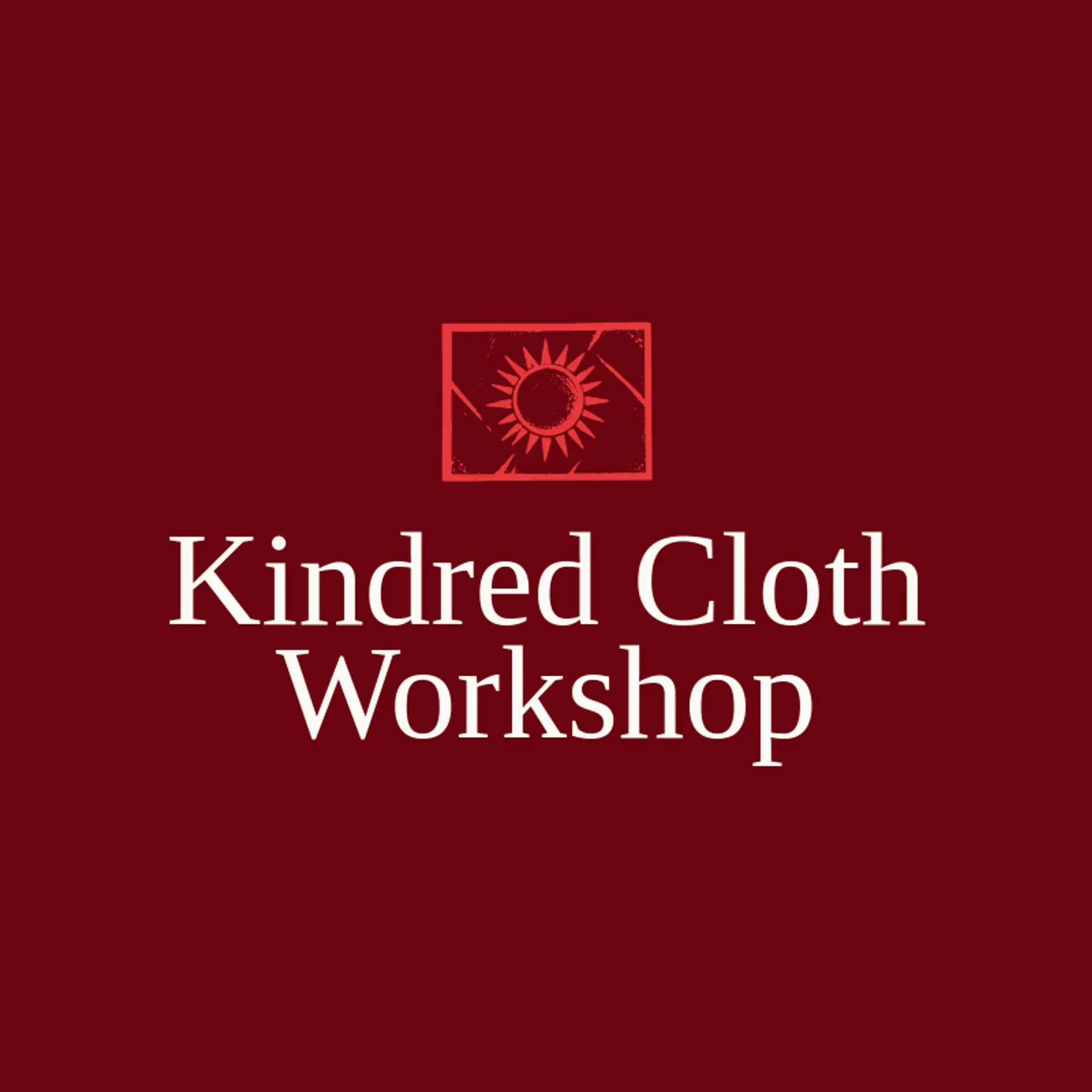 Kindred Cloth Workshop logo for sewing
