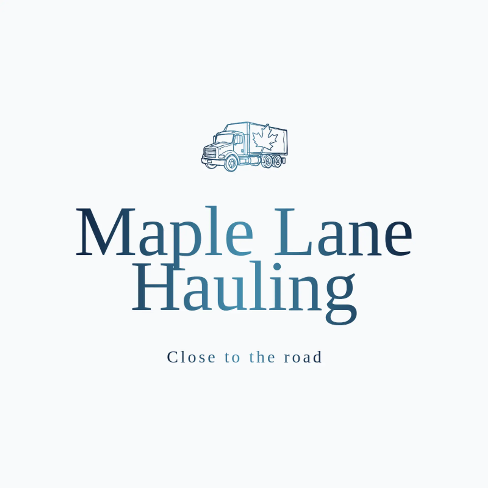 Maple Lane Hauling logo for trucking company