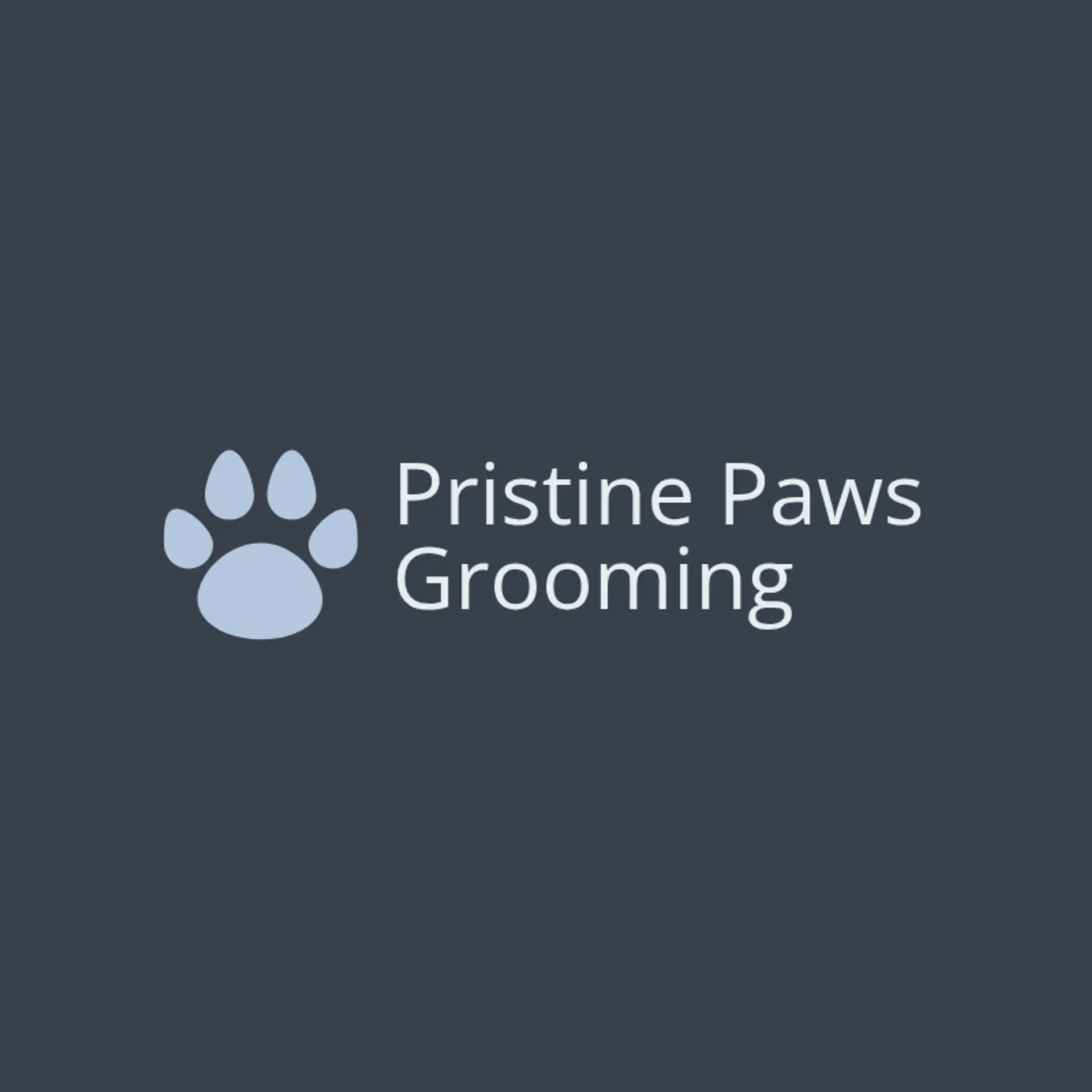 Pristine Paws Grooming logo for grooming salon