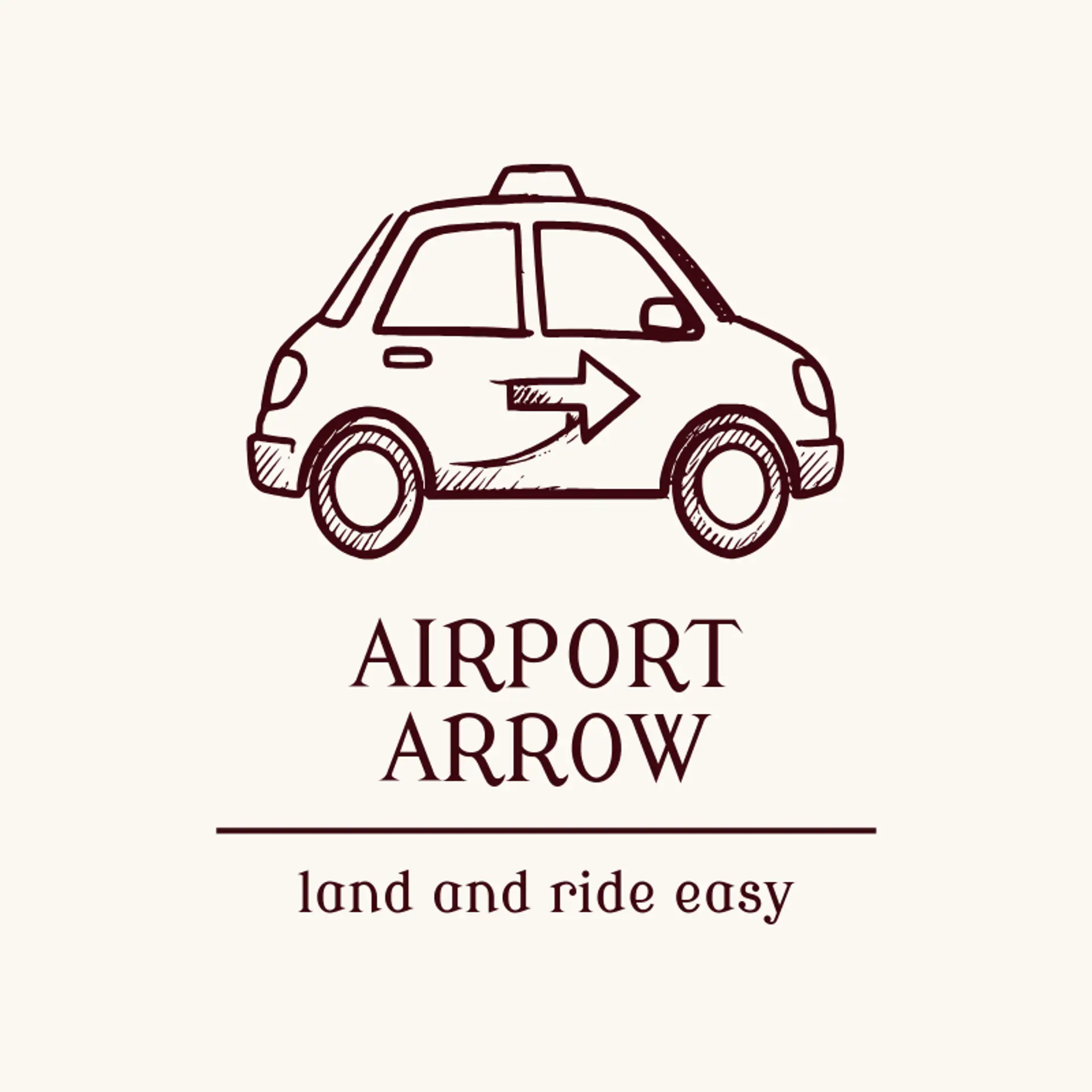 Airport Arrow logo for taxi