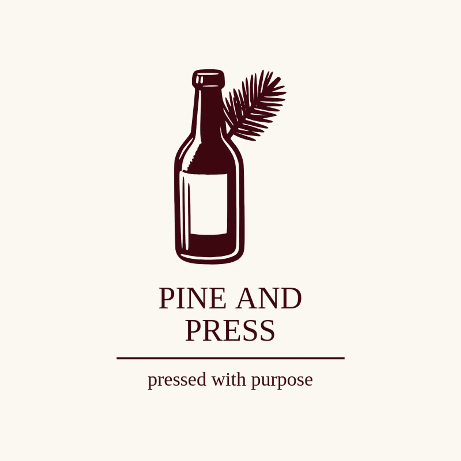 Pine And Press logo for drink