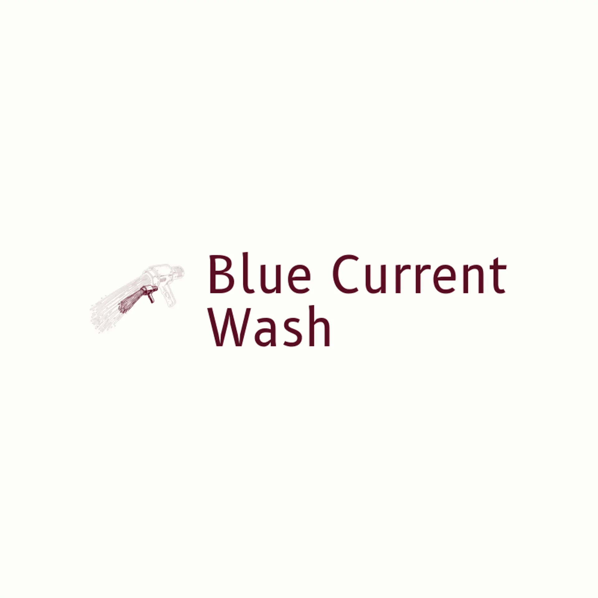 Blue Current Wash logo for pressure washing