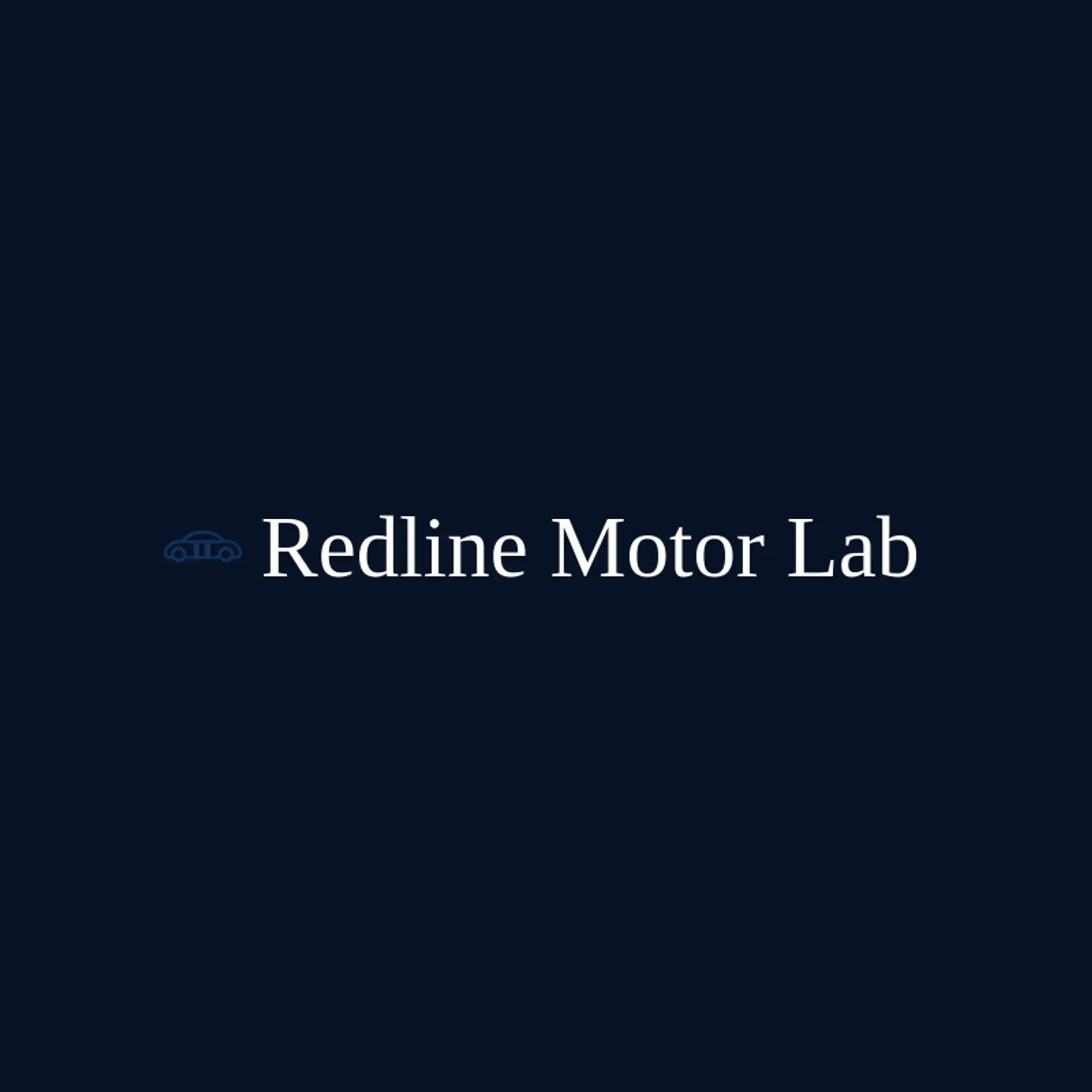 Redline Motor Lab logo for automobile