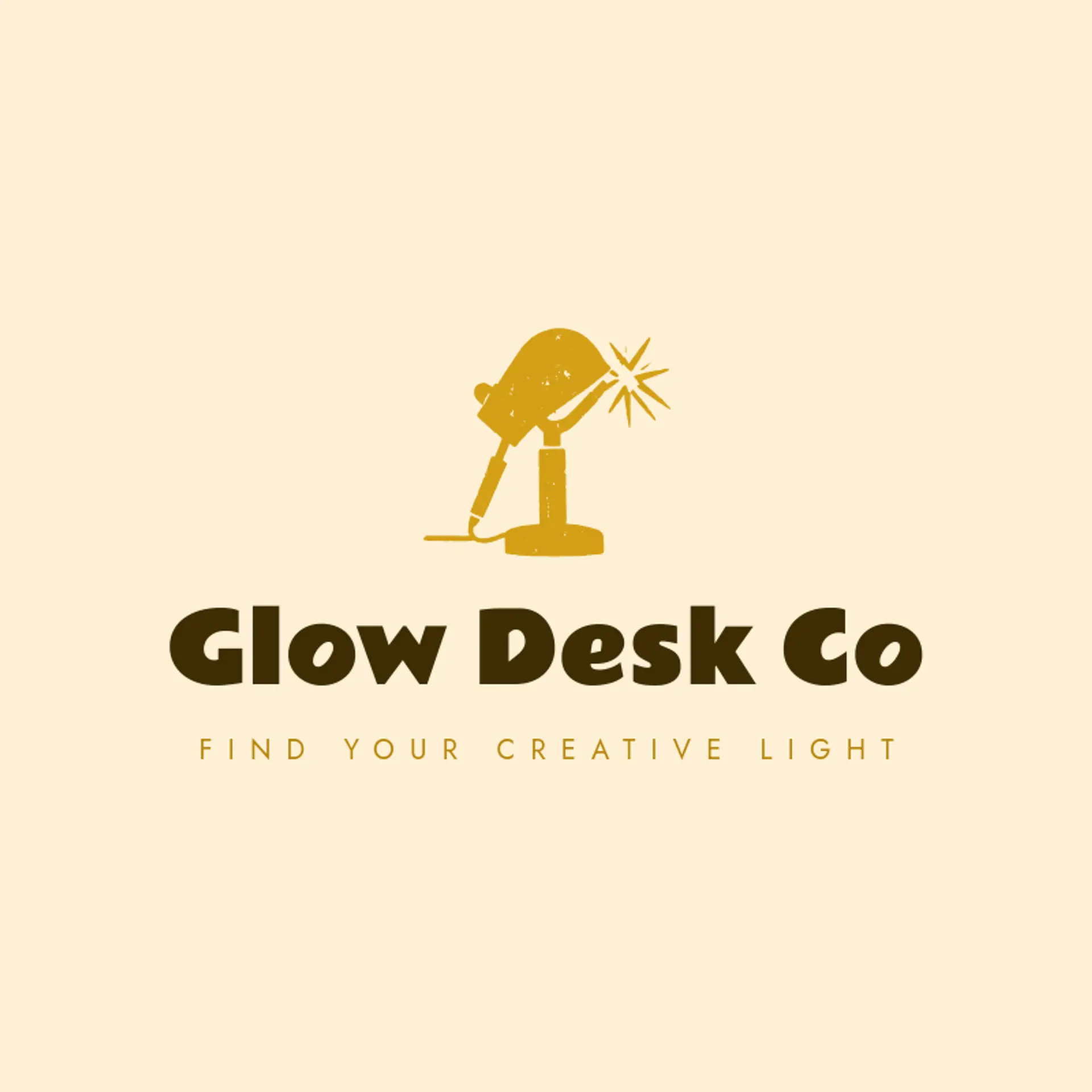 Glow Desk Co logo for pen