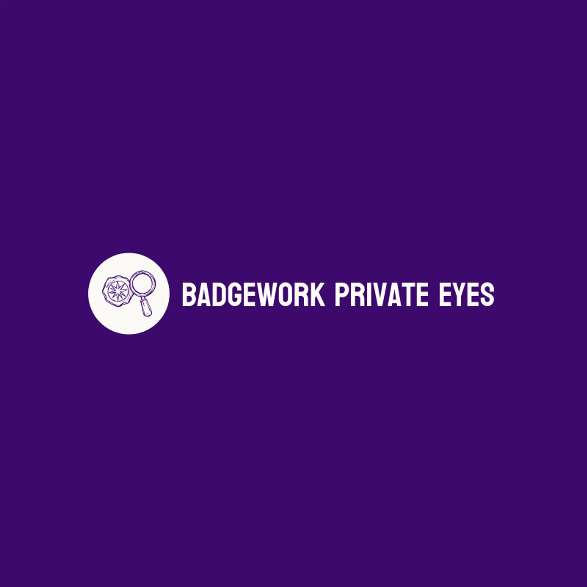 Badgework Private Eyes logo for detective