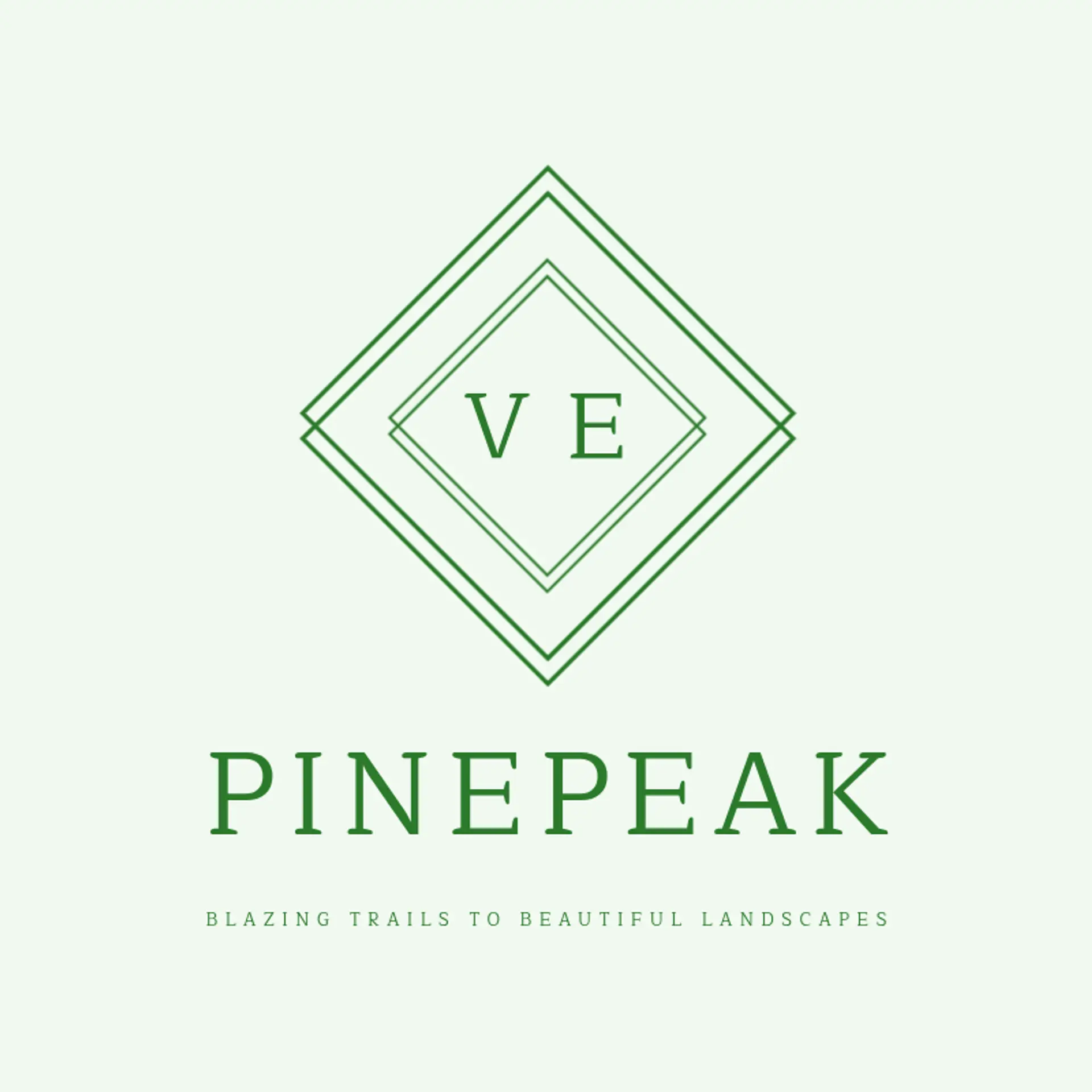 PinePeak logo for cool landscaping