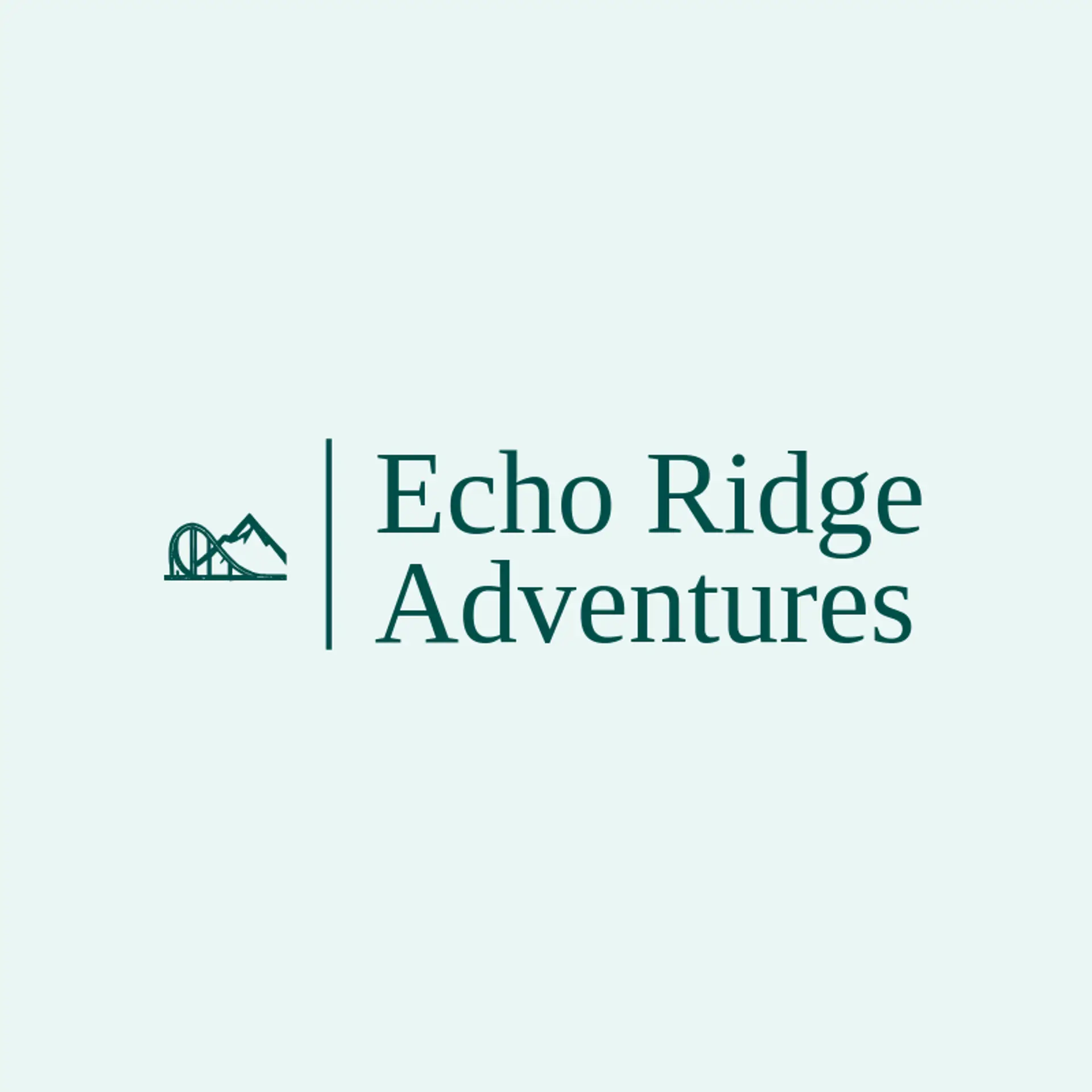 Echo Ridge Adventures logo for roller coaster