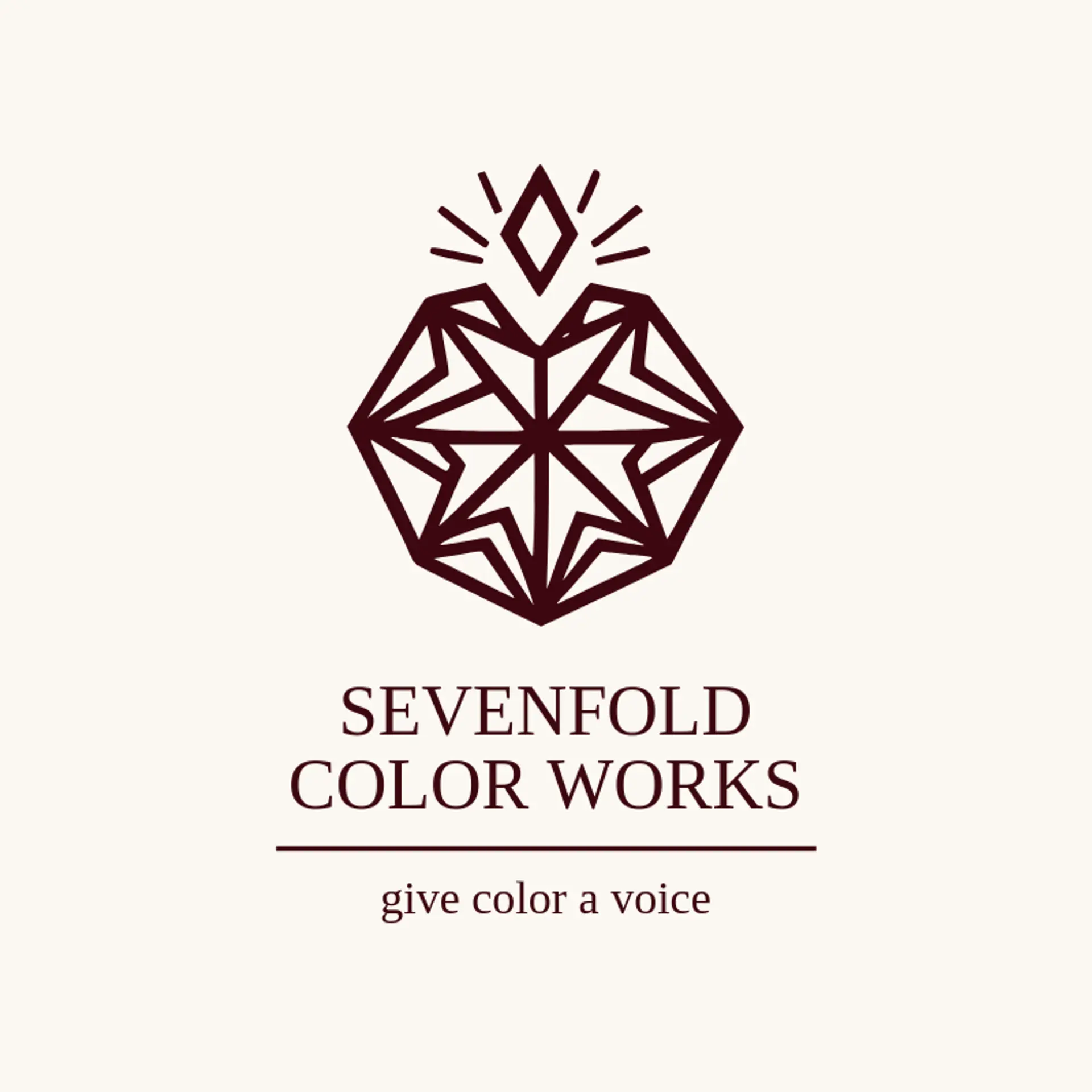 Sevenfold Color Works logo for kaleidoscope