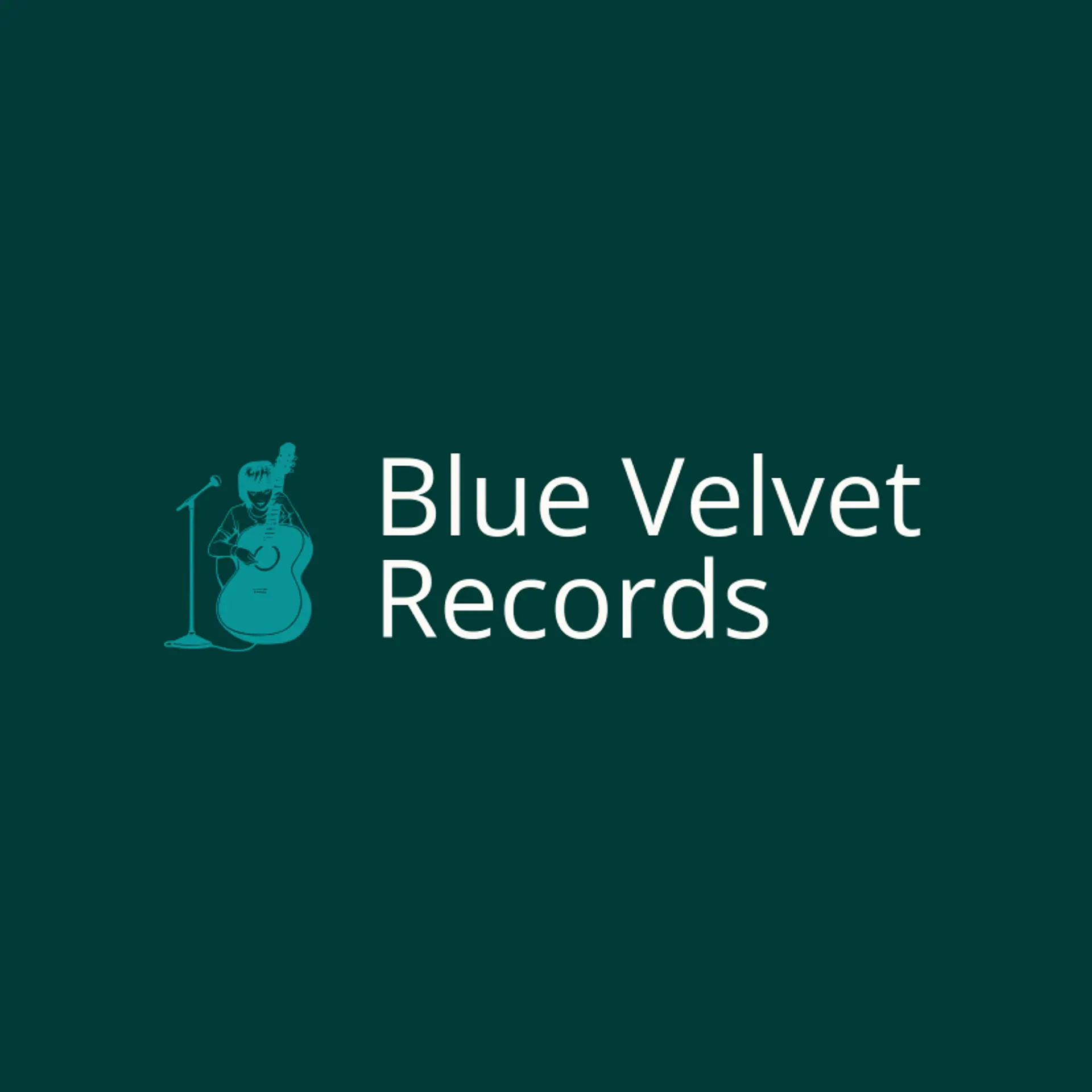 Blue Velvet Records logo for singer