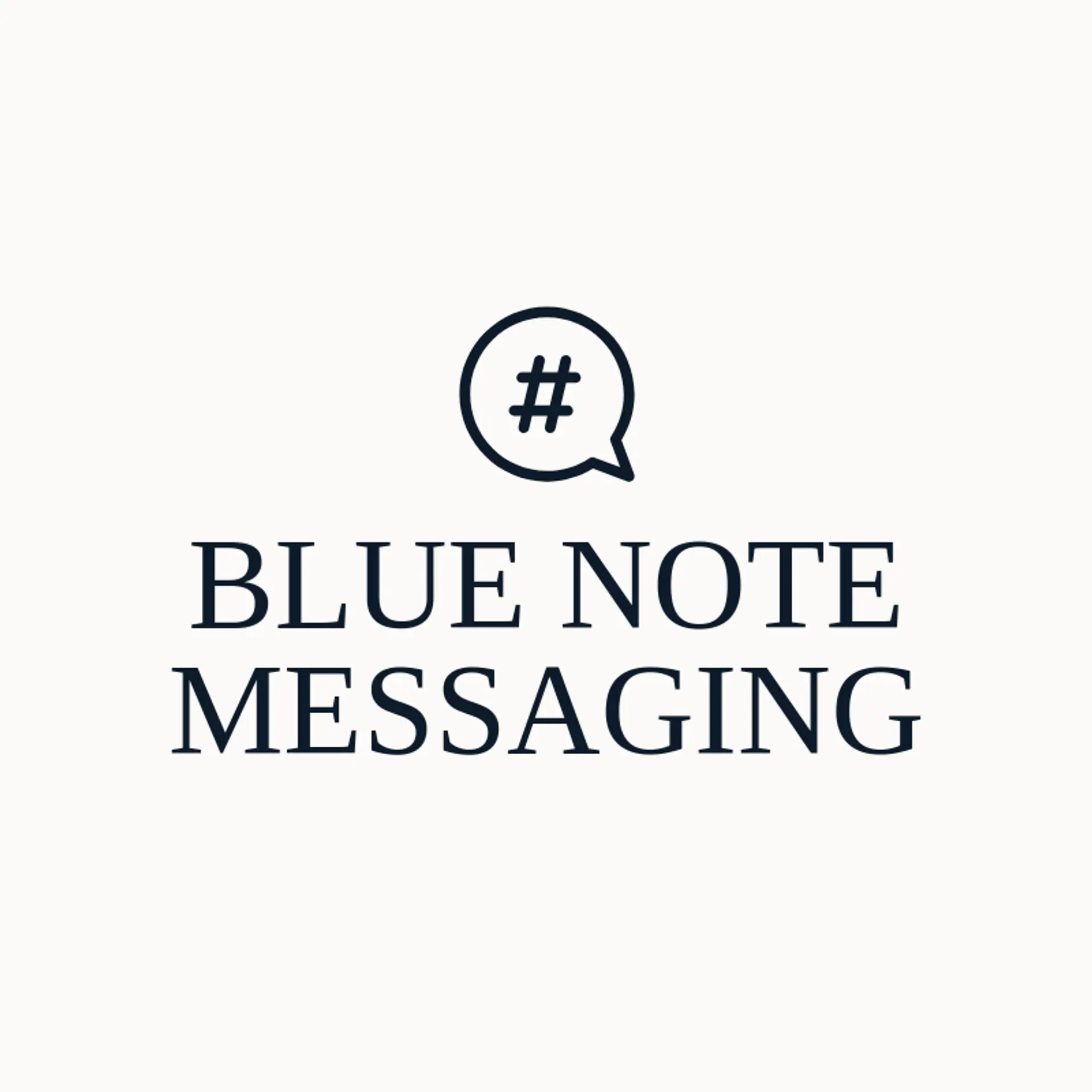Blue Note Messaging logo for messenger