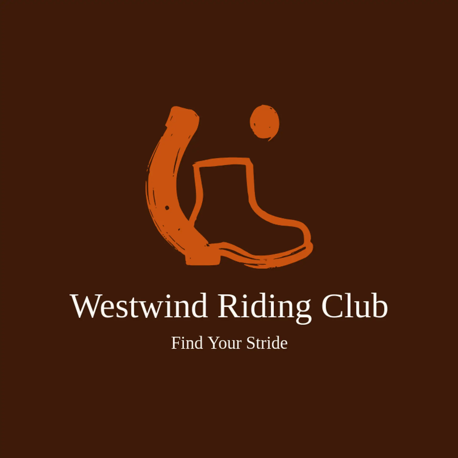 Westwind Riding Club logo for horseshoe