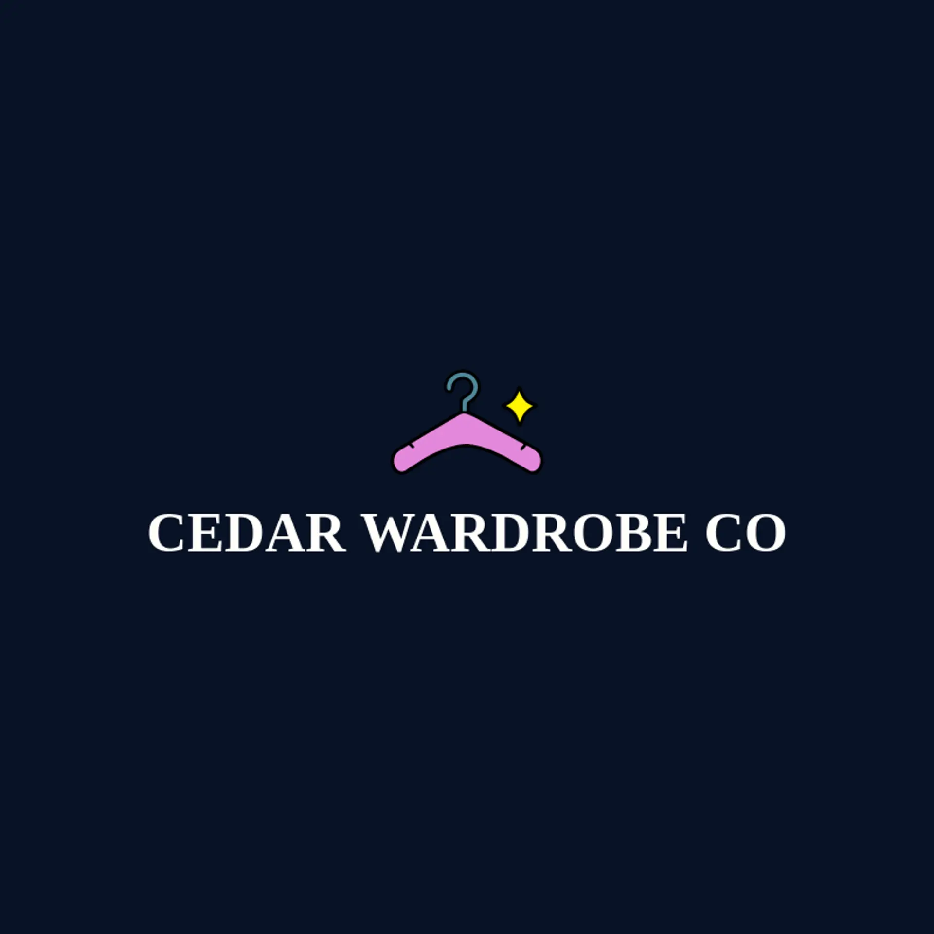 Cedar Wardrobe Co logo for hanger