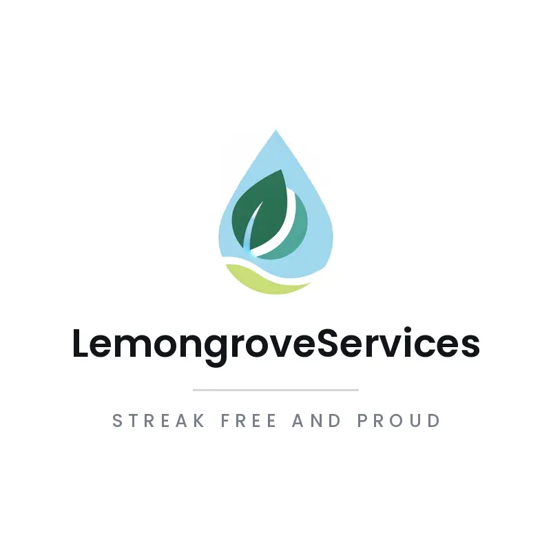 Water drop and leaf logo for an eco cleaning brand