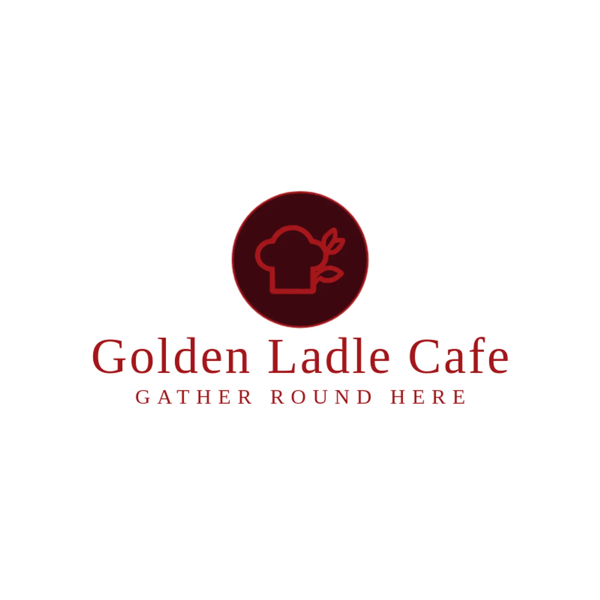 Golden Ladle Cafe logo for chef hat