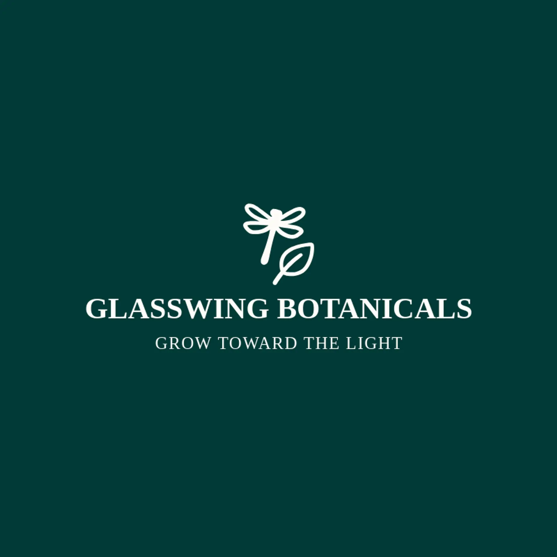Glasswing Botanicals logo for dragonfly