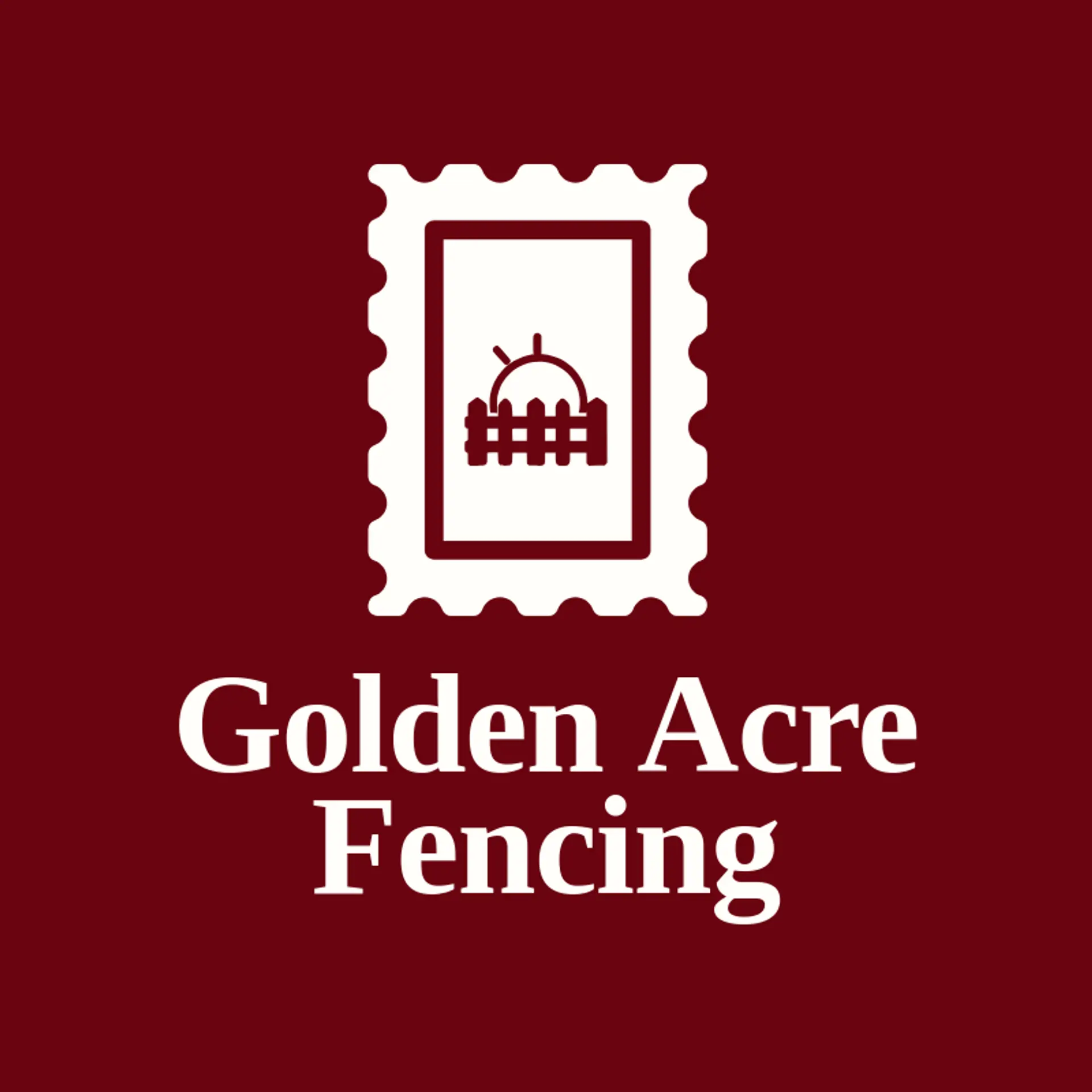 Golden Acre Fencing logo for fence