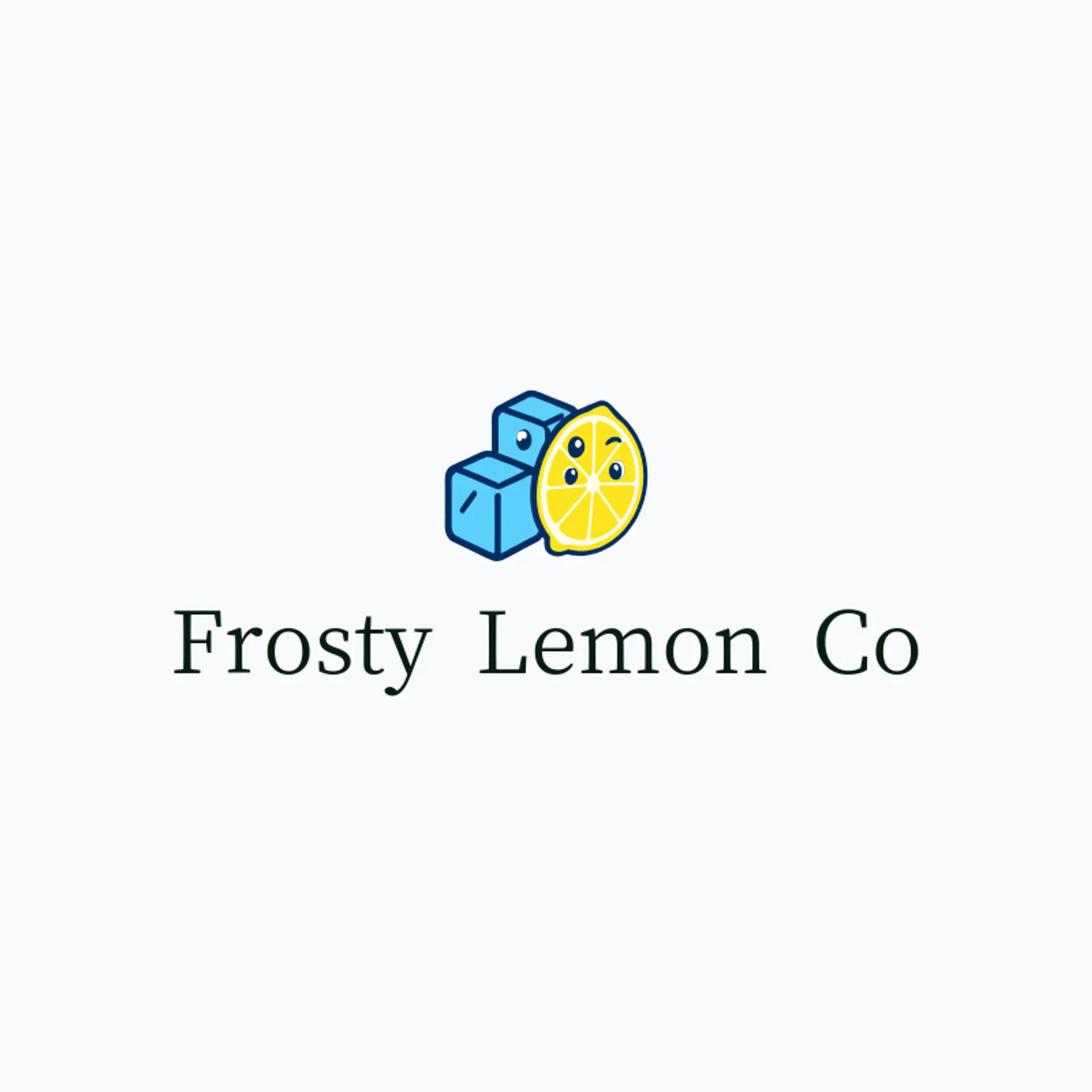 Frosty Lemon Co logo for lemonade