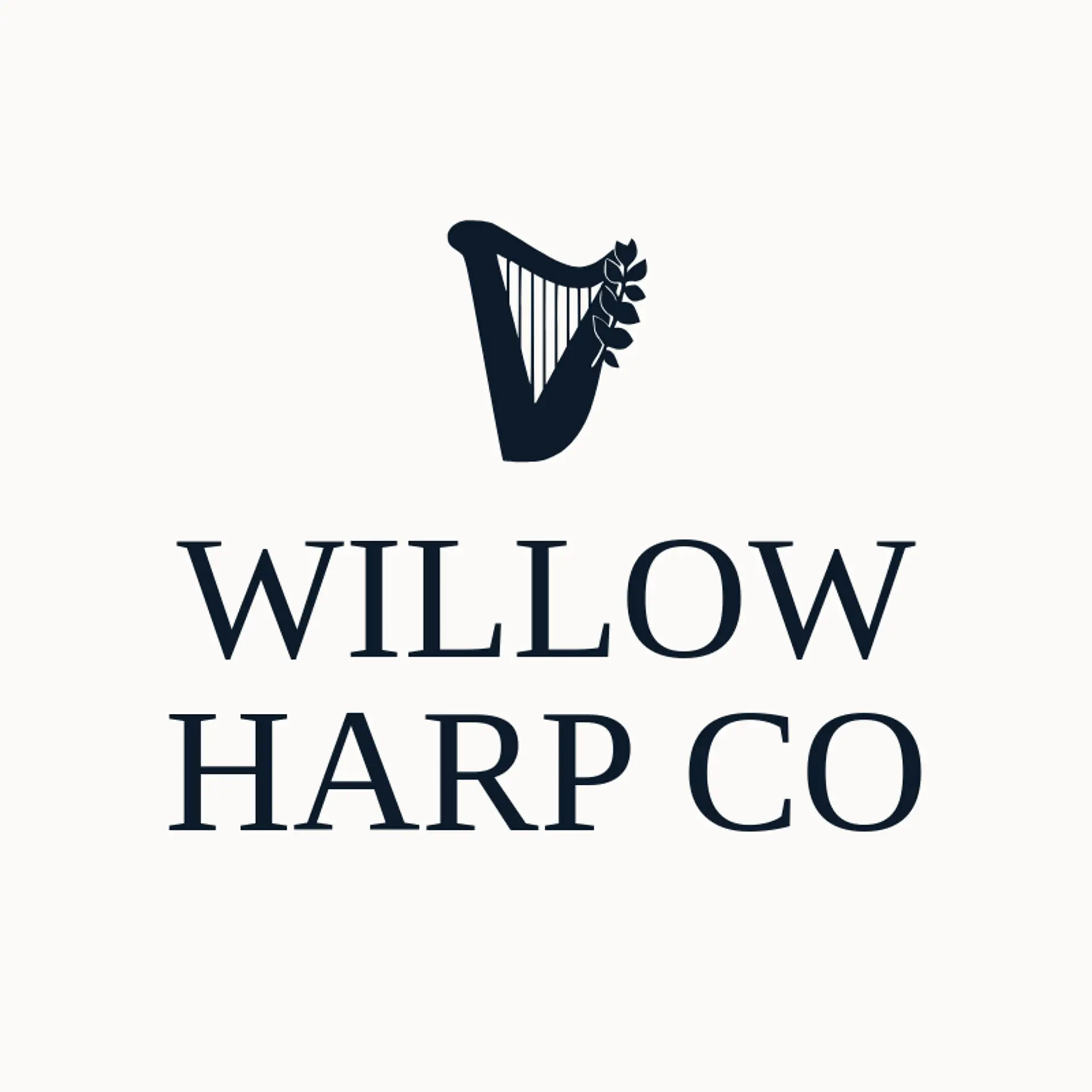 Willow Harp Co logo for harp