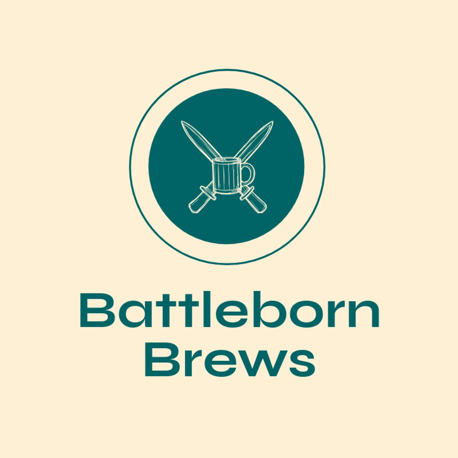 Battleborn Brews logo for battle