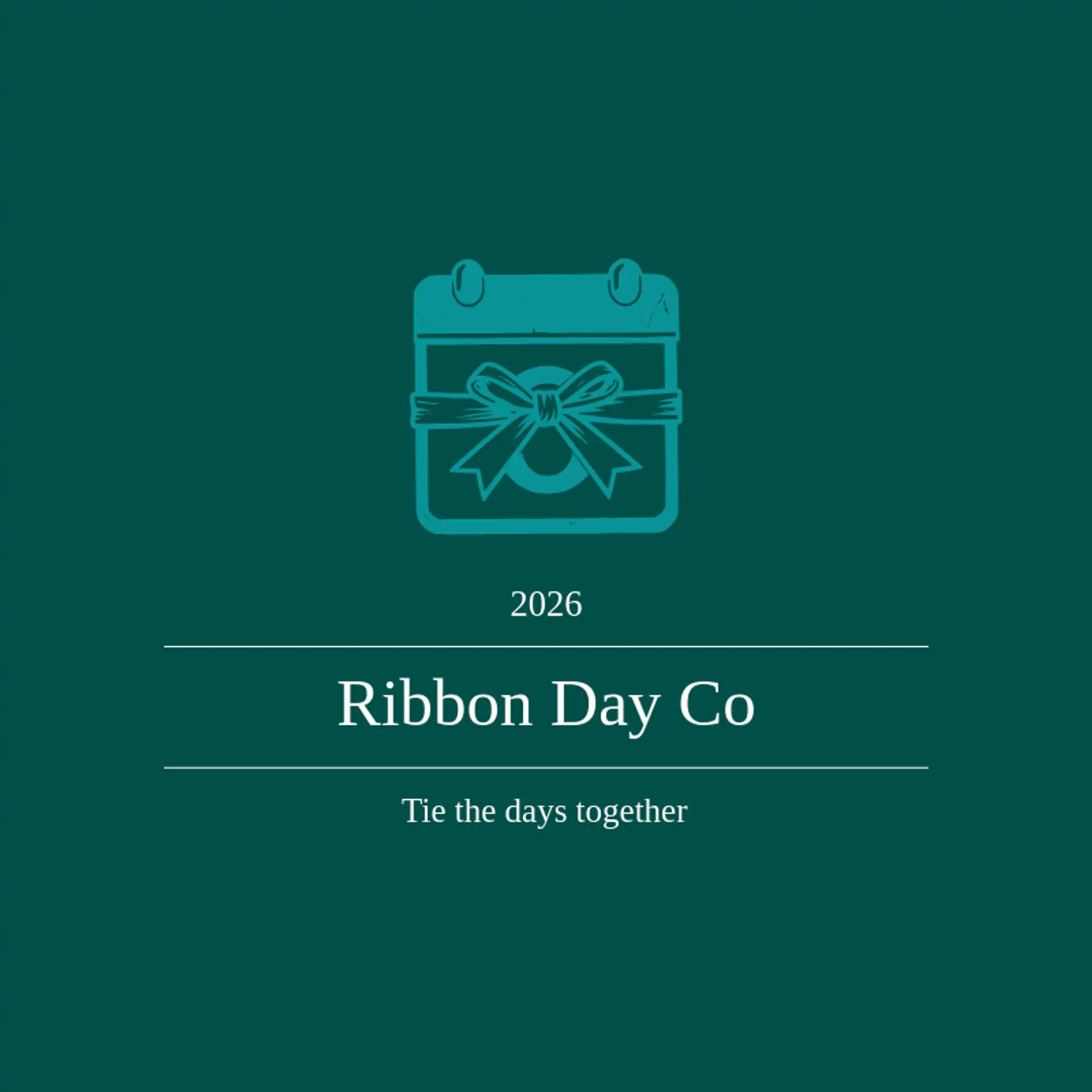 Ribbon Day Co logo for calendar