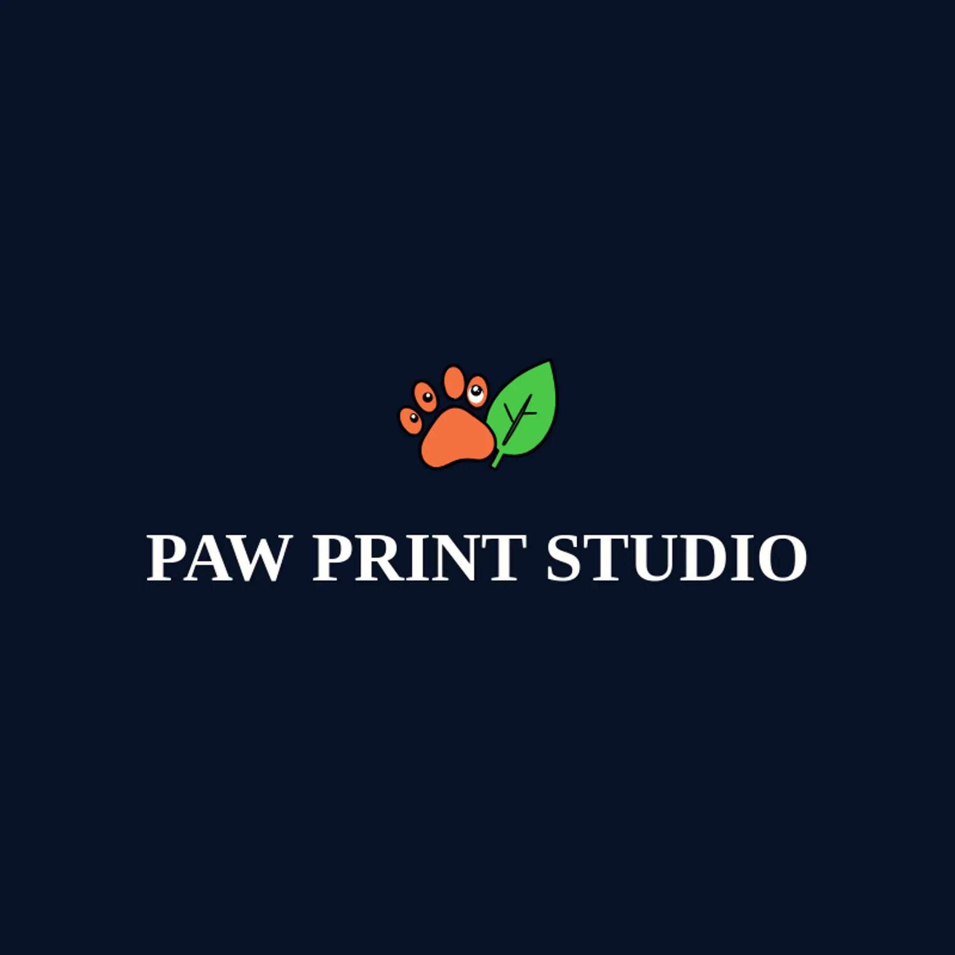 Paw Print Studio logo for paw print