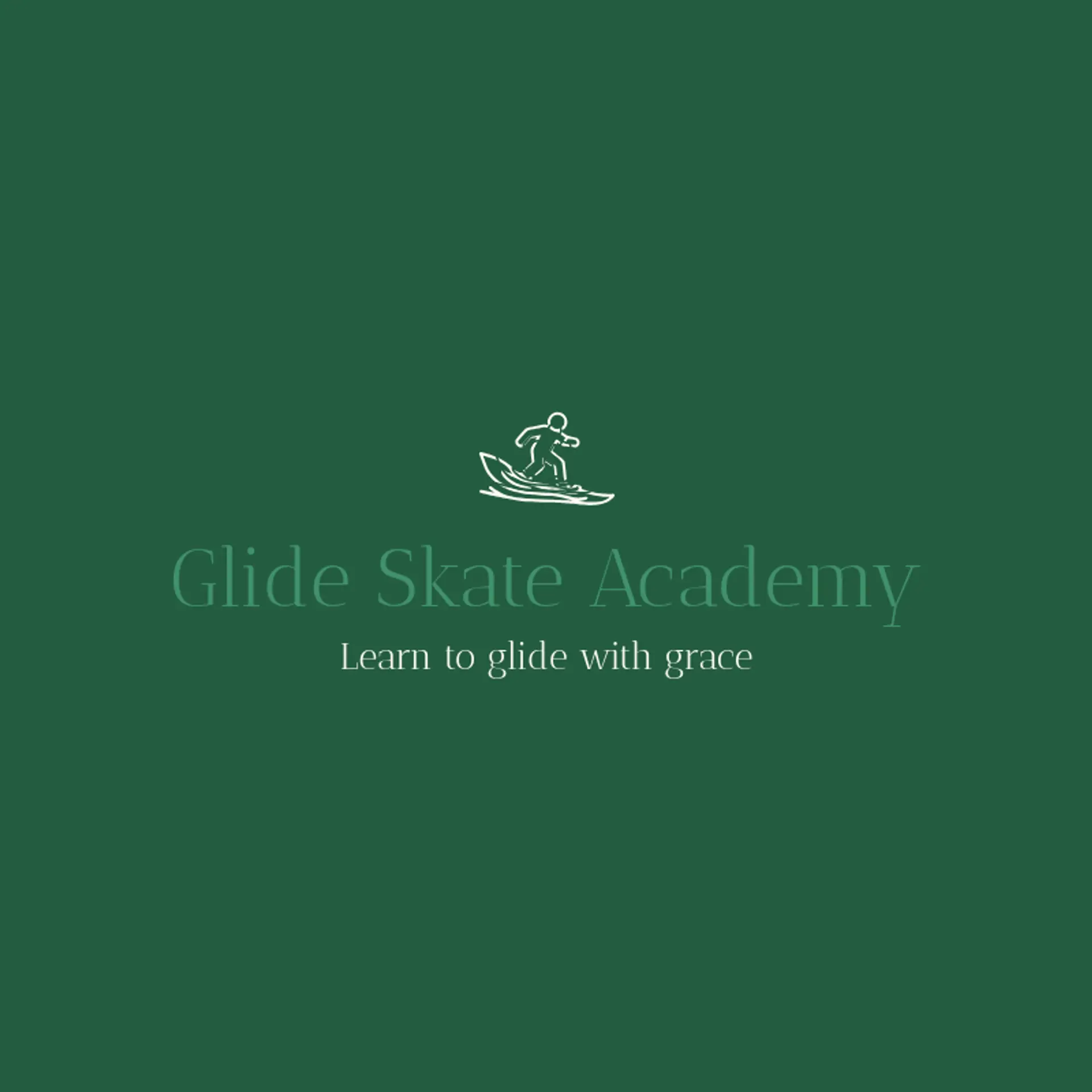Glide Skate Academy logo for frost