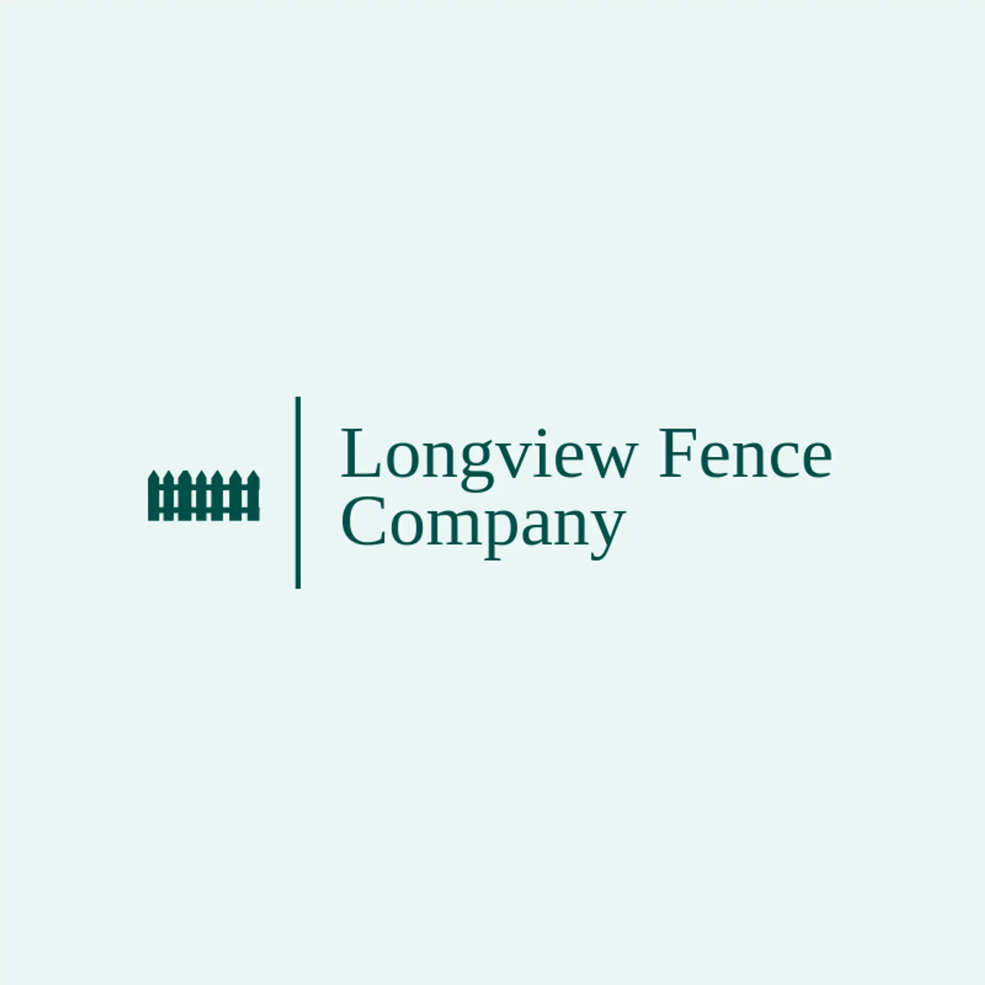 Longview Fence Company logo for fence
