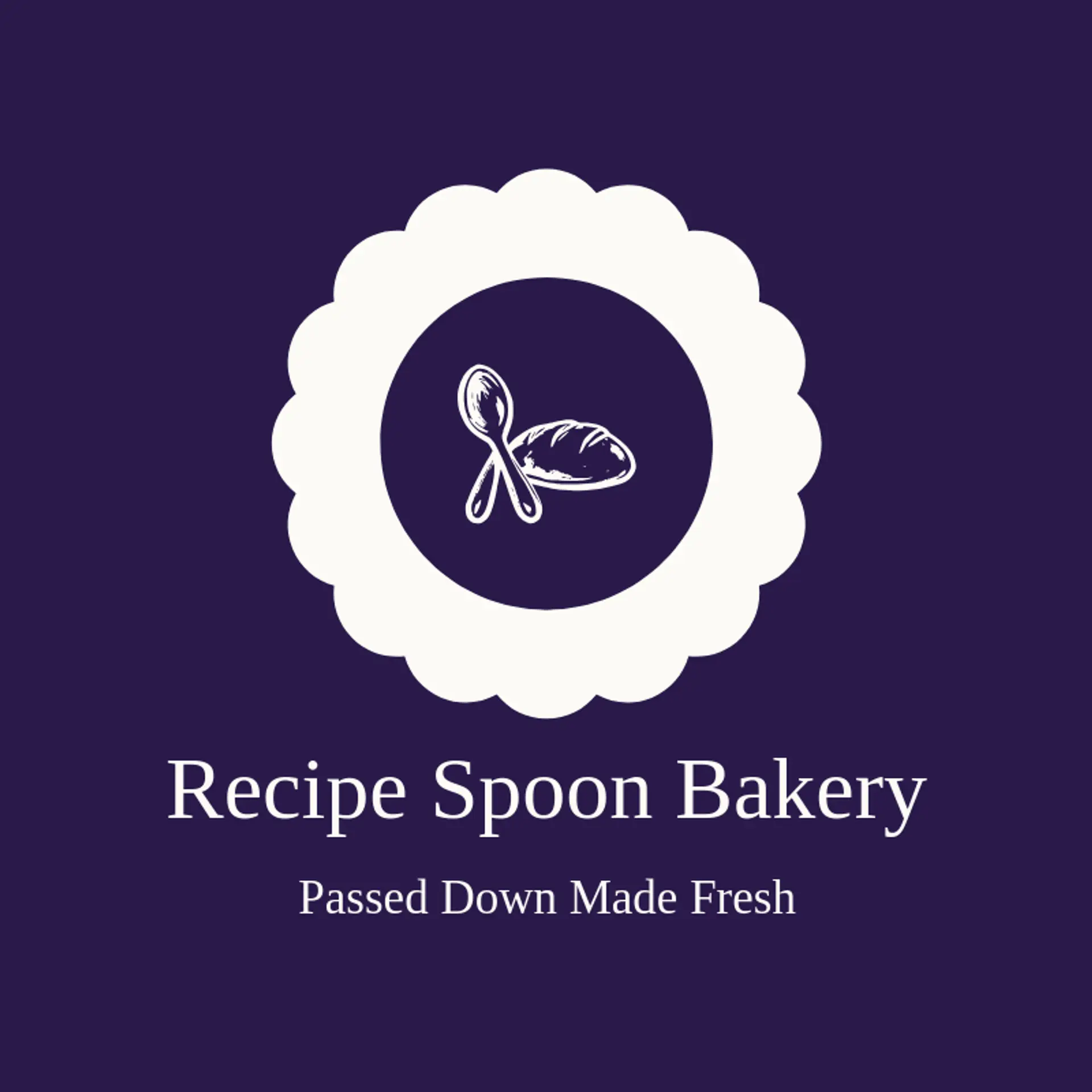 Recipe Spoon Bakery logo for baking