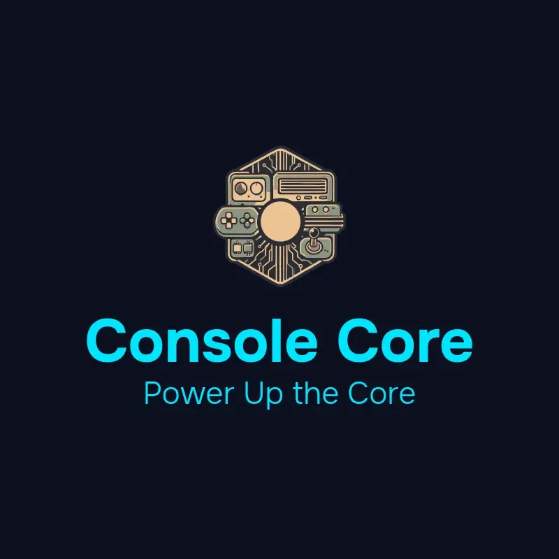The YouTube name Console Core as a branded logo with a color icon