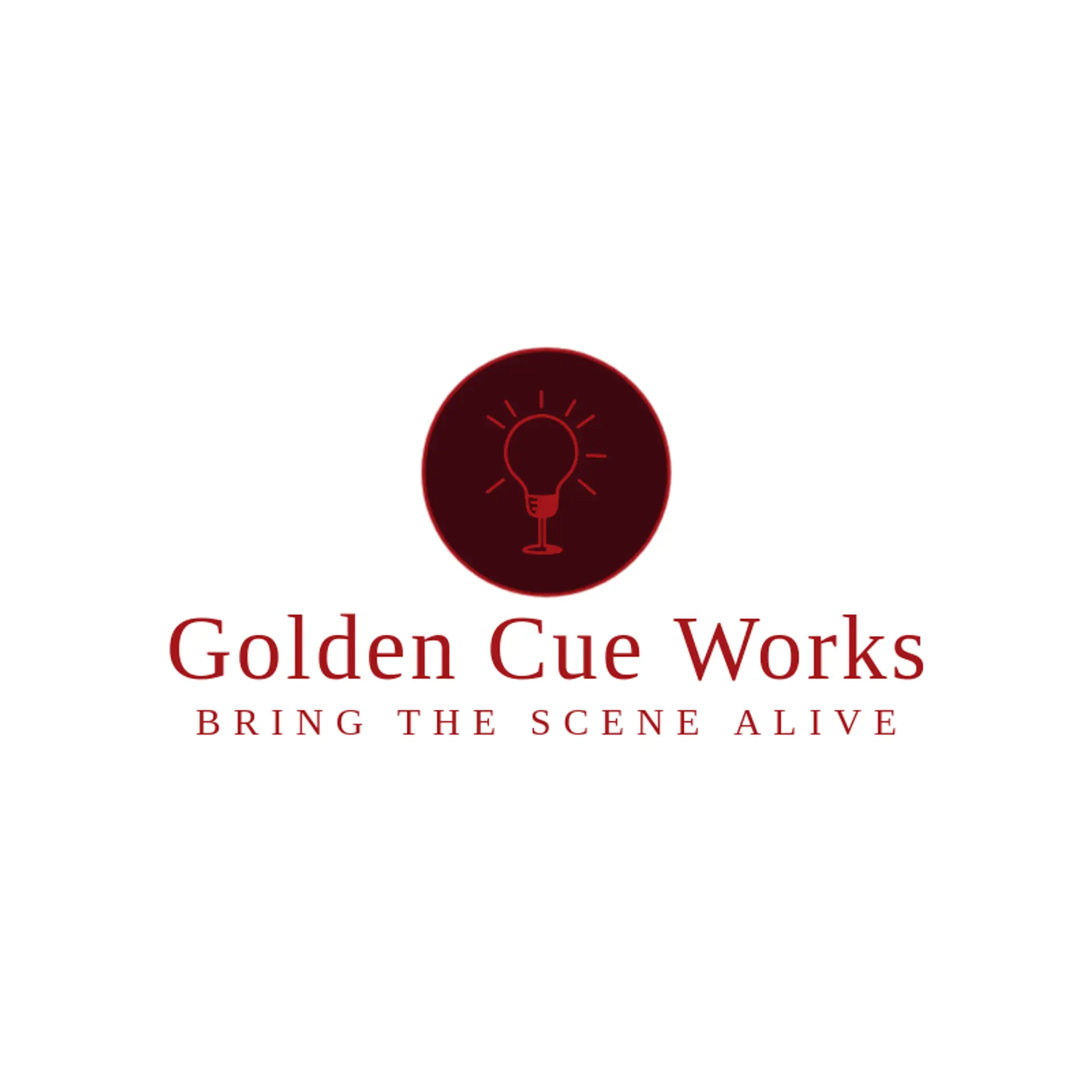 Golden Cue Works logo for production