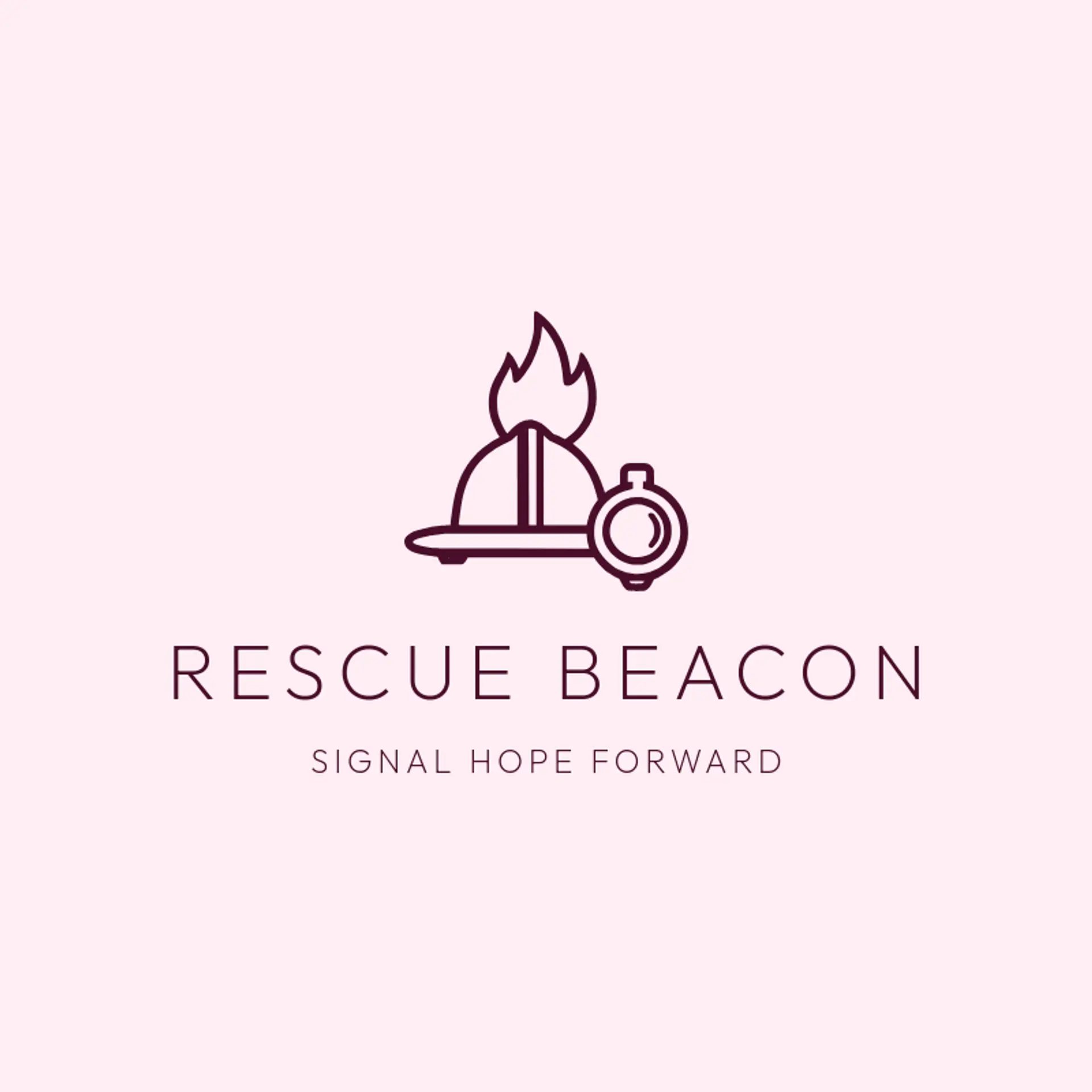 Rescue Beacon logo for firefighter