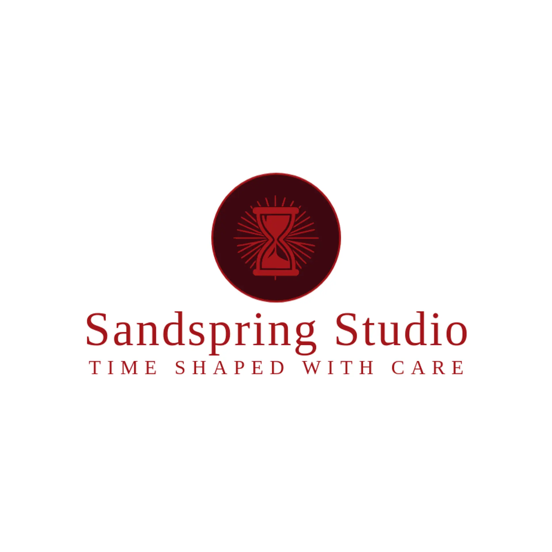 Sandspring Studio logo for hourglass