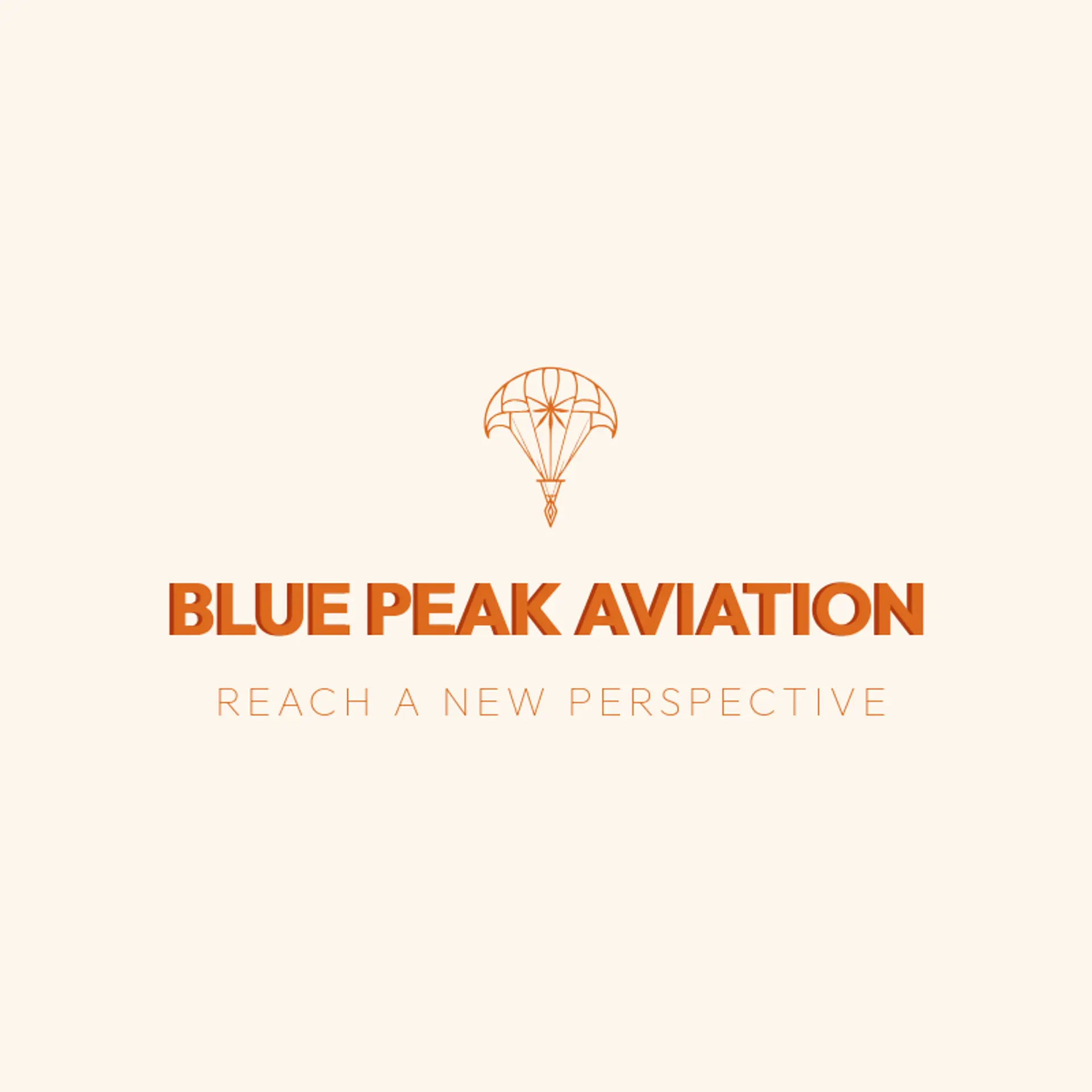 Blue Peak Aviation logo for aero
