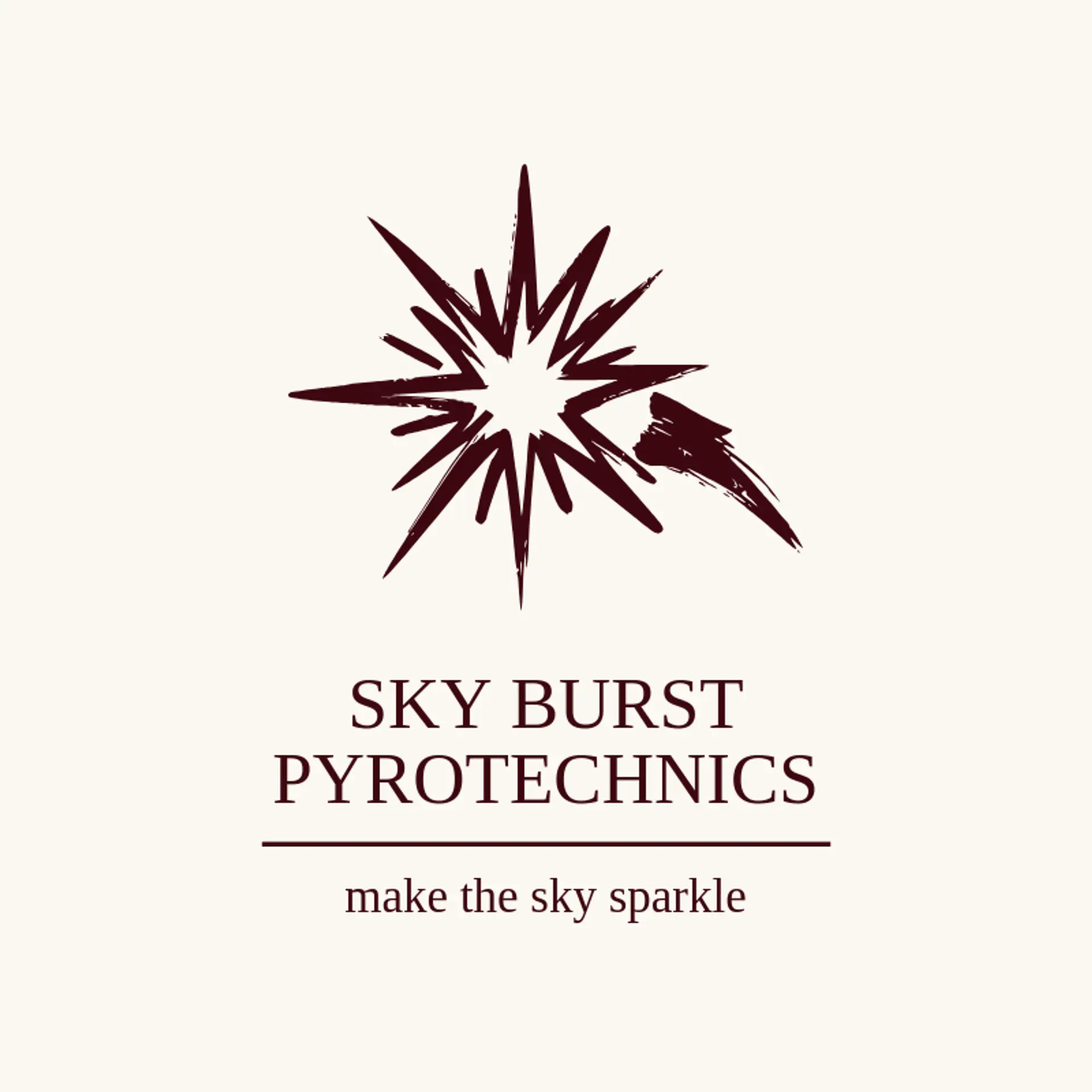 Sky Burst Pyrotechnics logo for explosion
