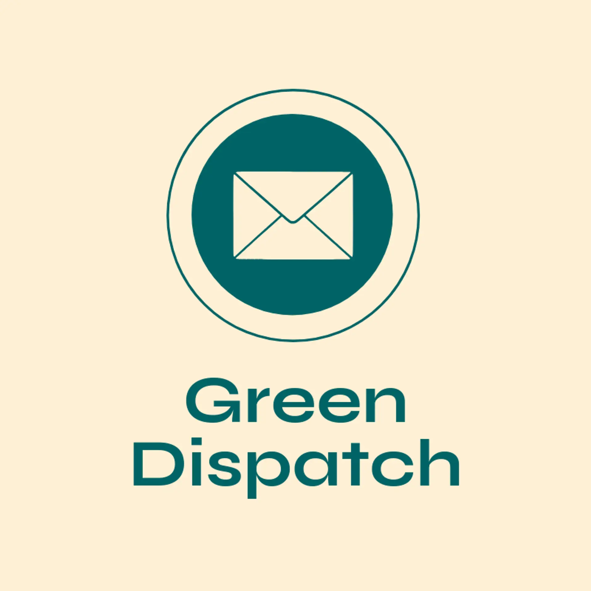 Green Dispatch logo for email