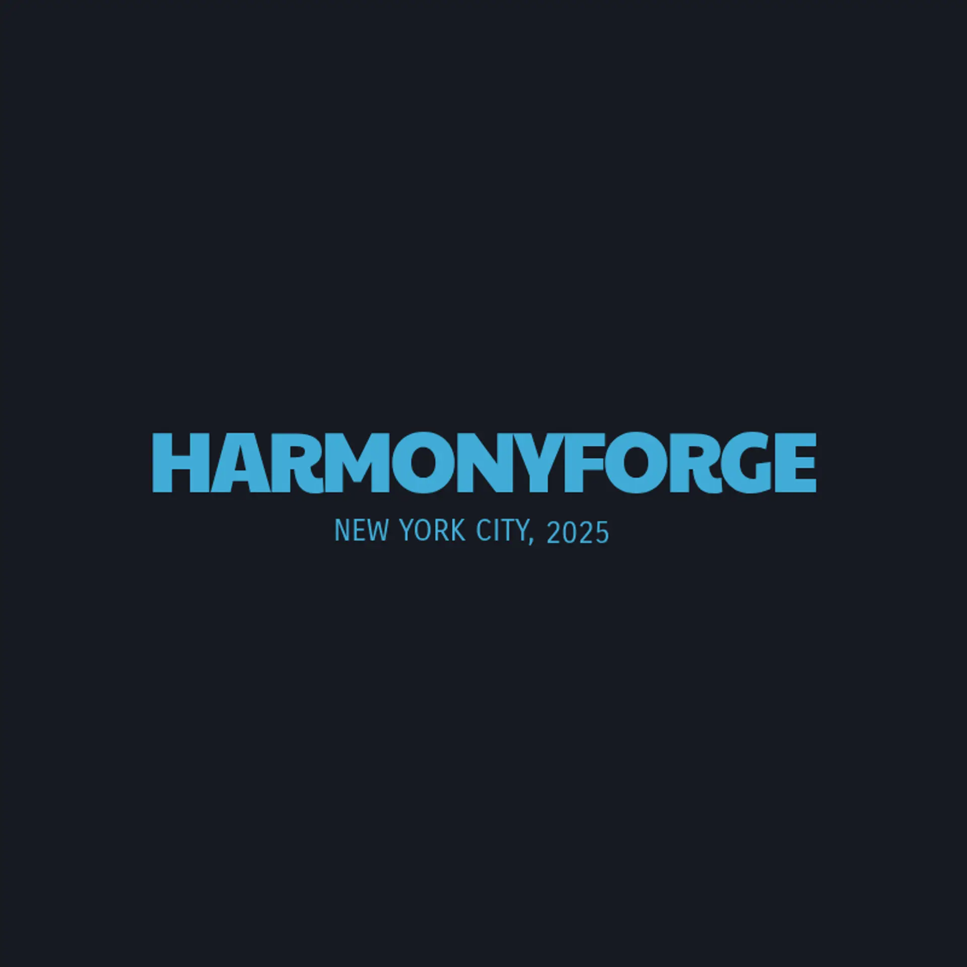 HarmonyForge logo for music