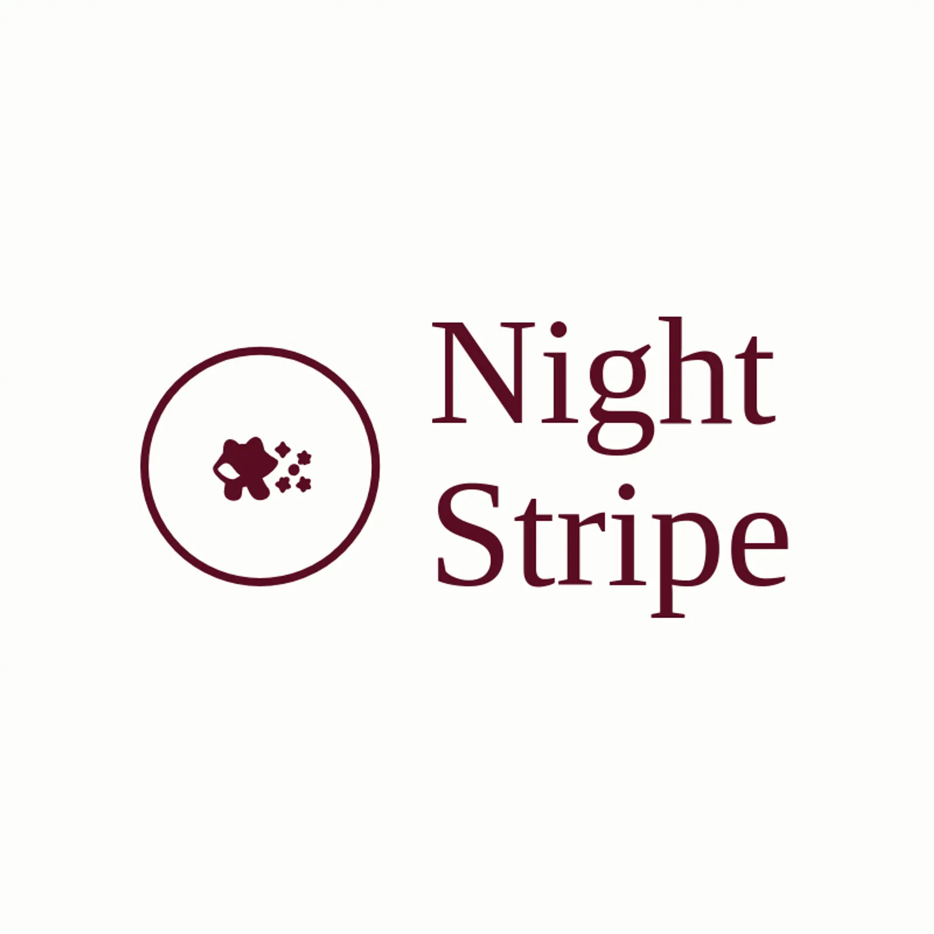 Night Stripe logo for raccoon