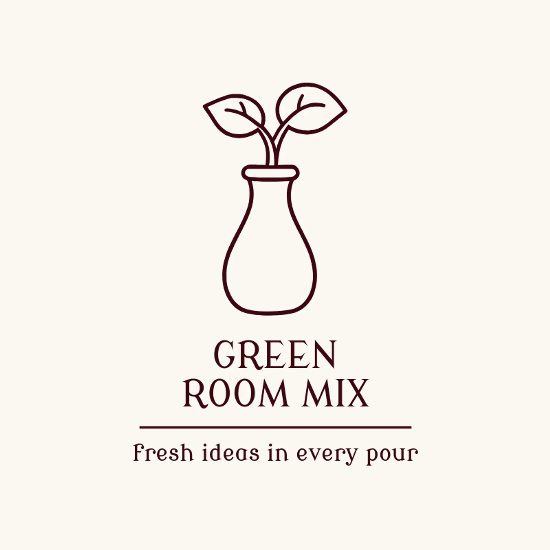 Green Room Mix logo for alcohol