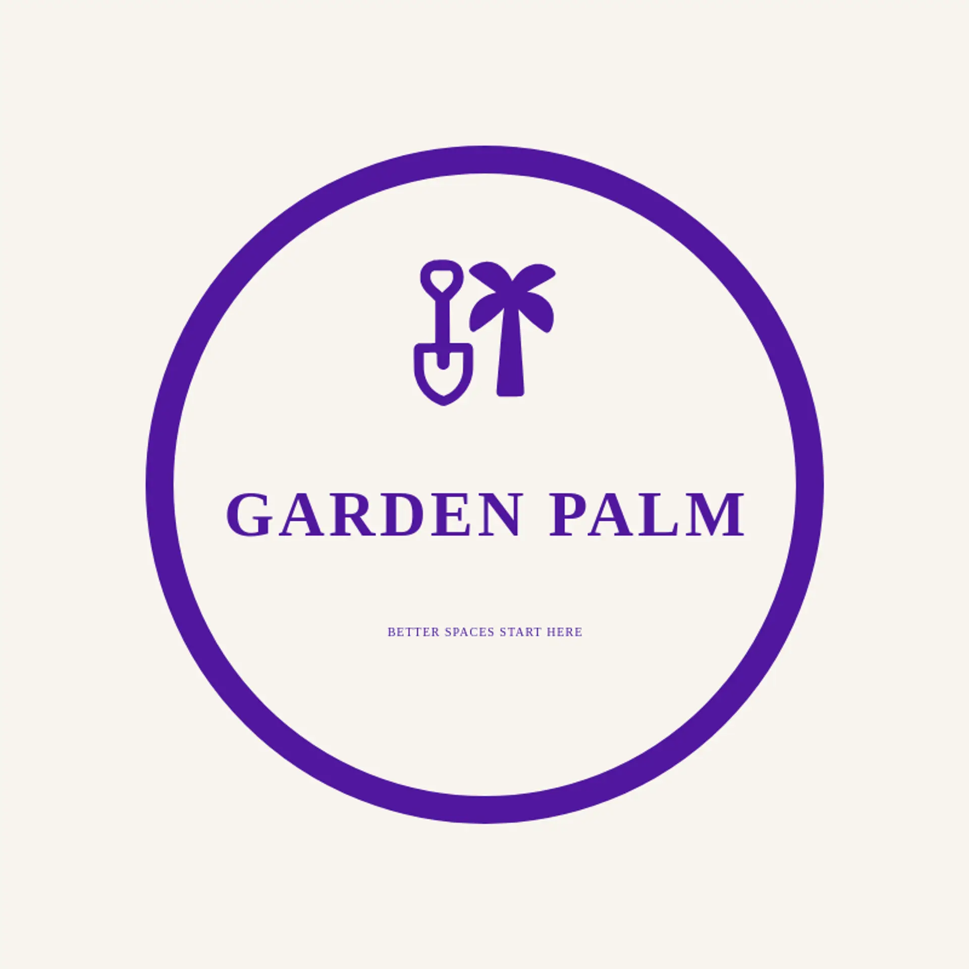 Garden Palm logo for palm tree