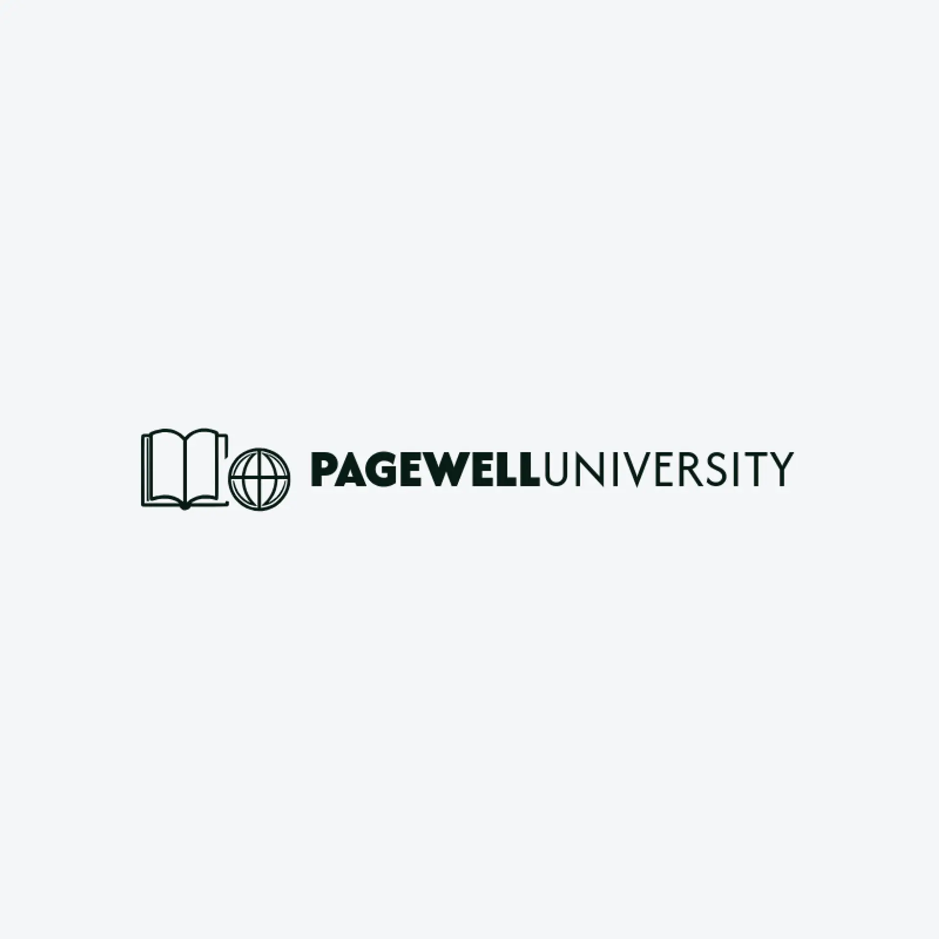 Pagewell University logo for university