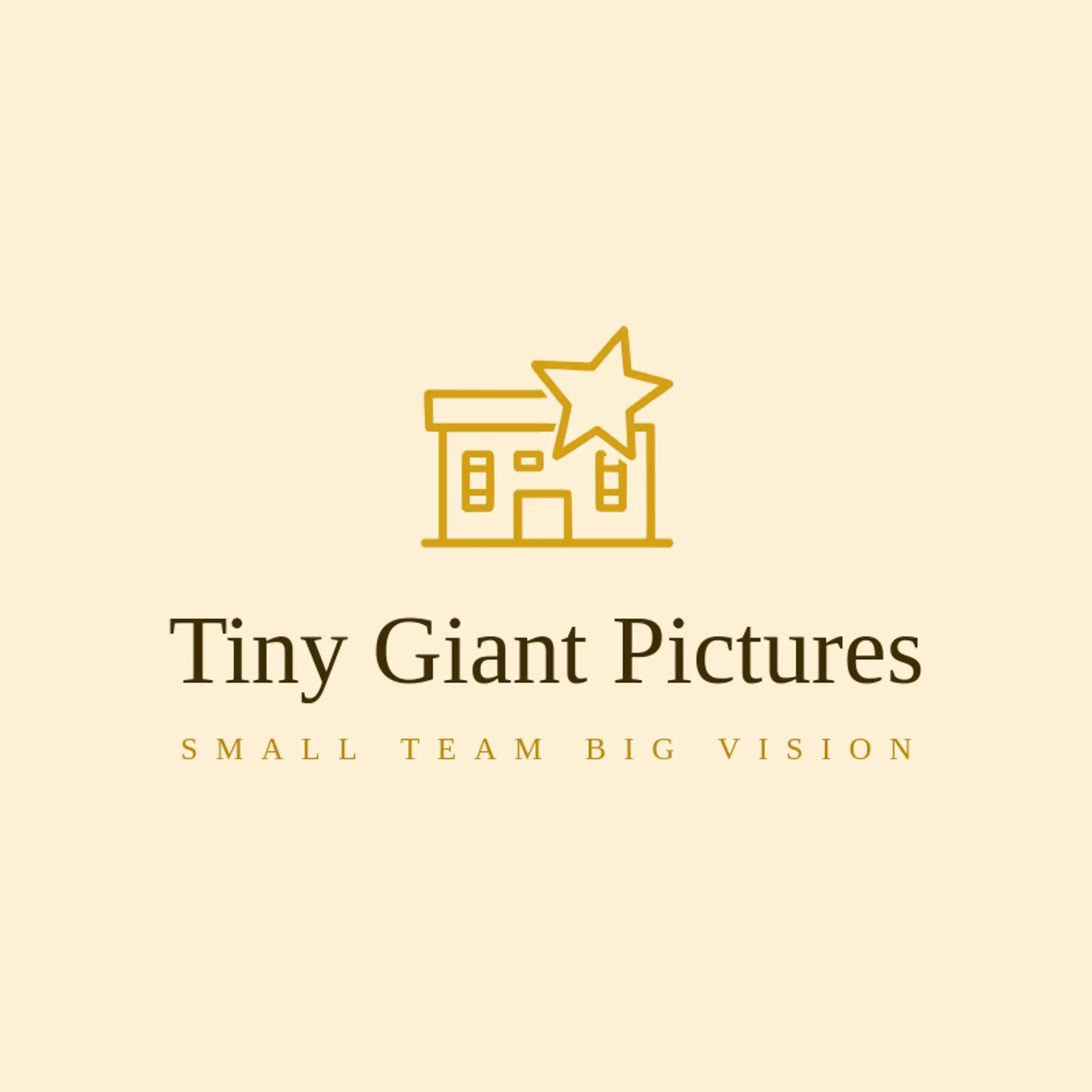 Tiny Giant Pictures logo for movie studio