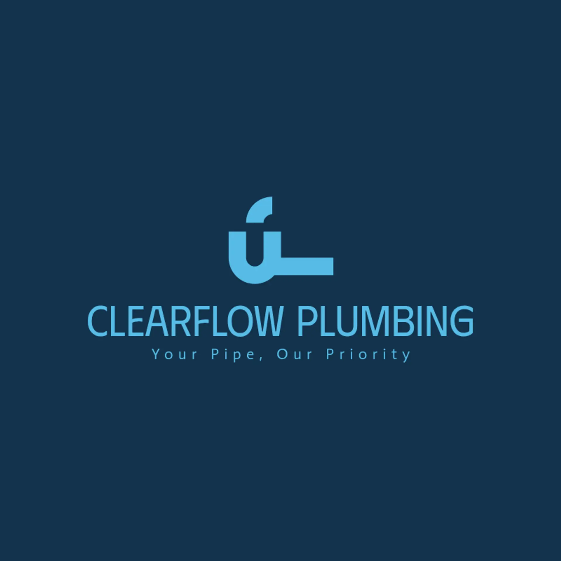 ClearFlow Plumbing Solutions logo for plumbing