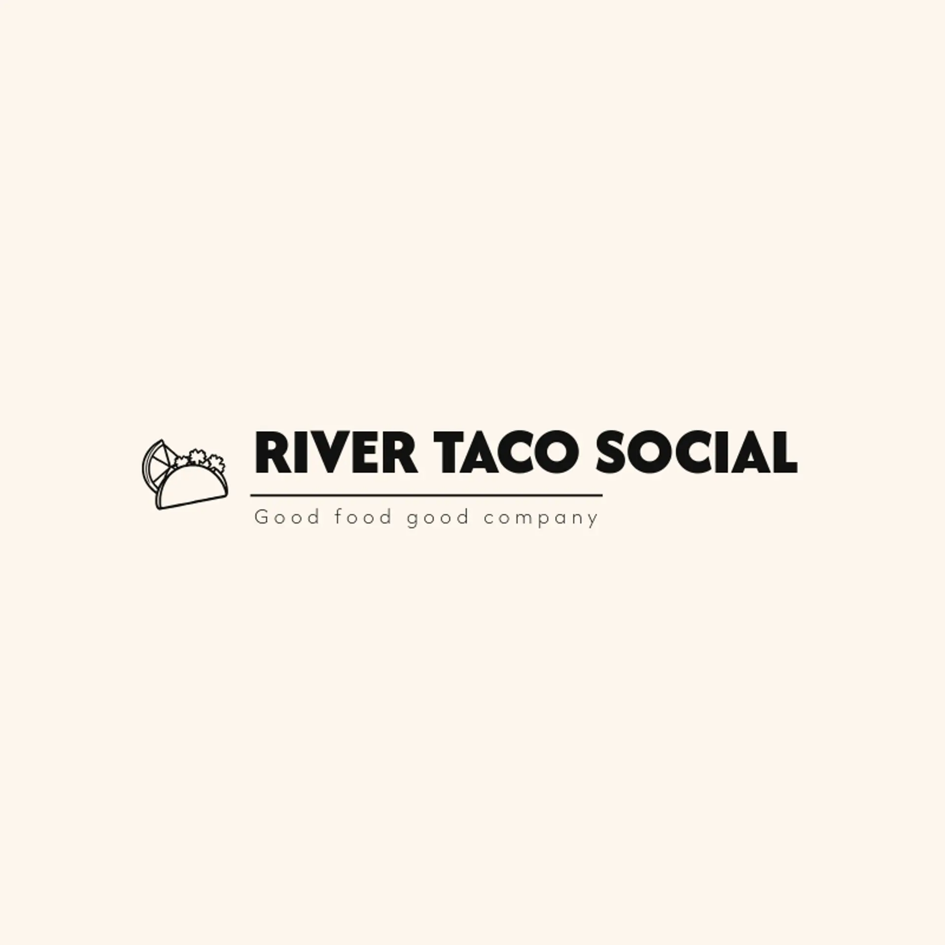 River Taco Social logo for taco