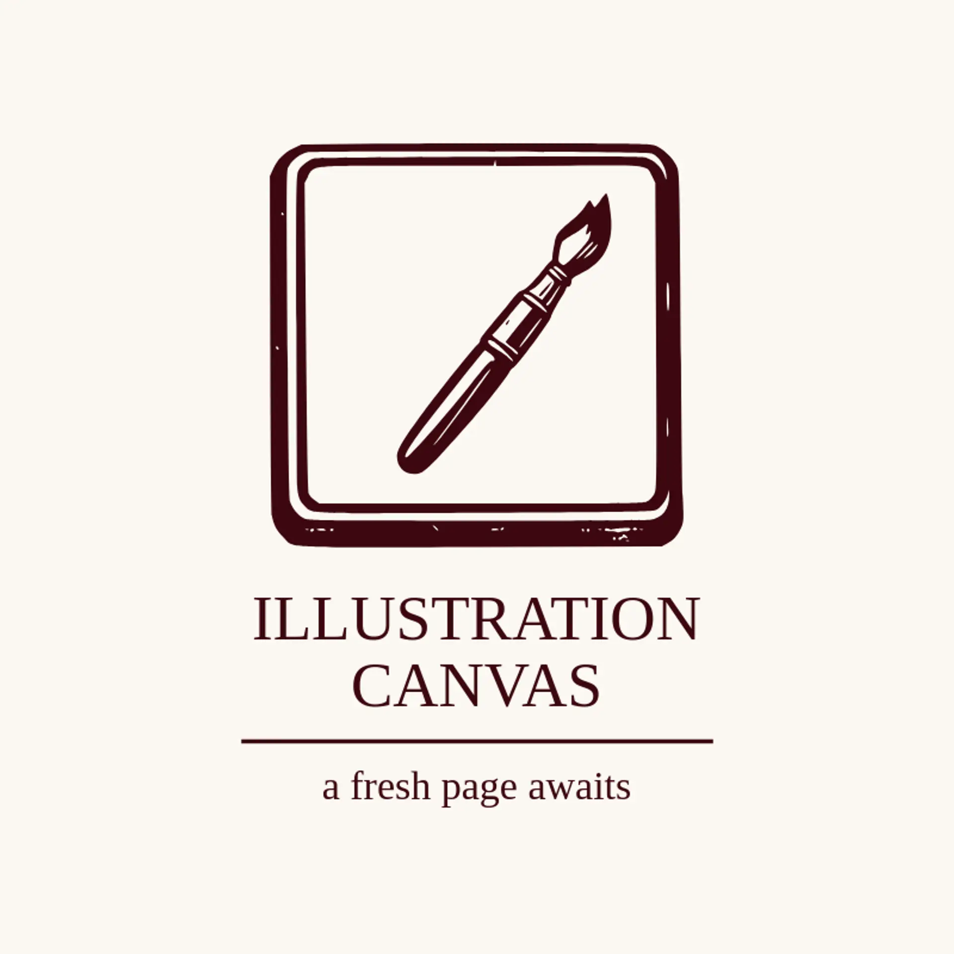Illustration Canvas logo for illustration