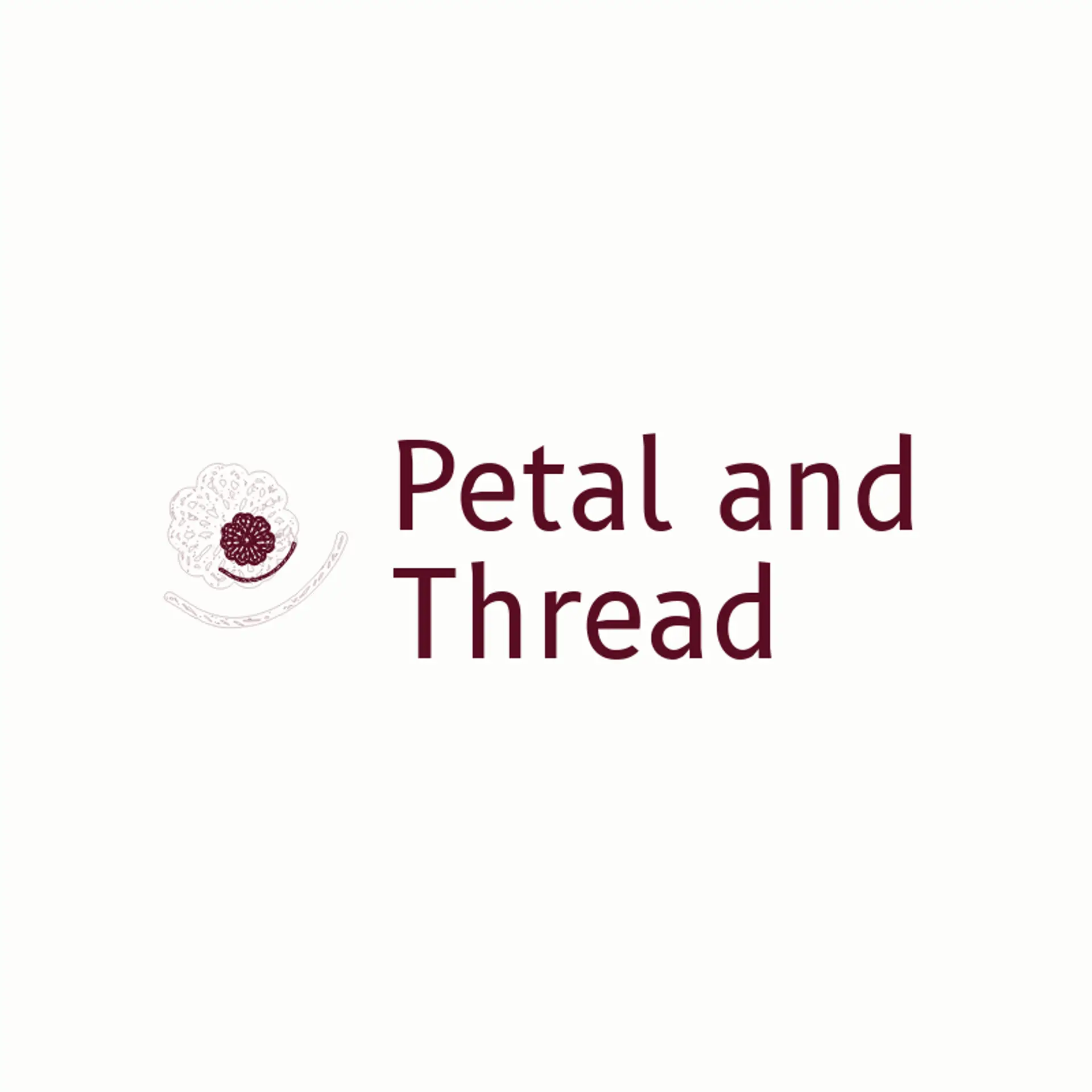 Petal and Thread logo for crochet