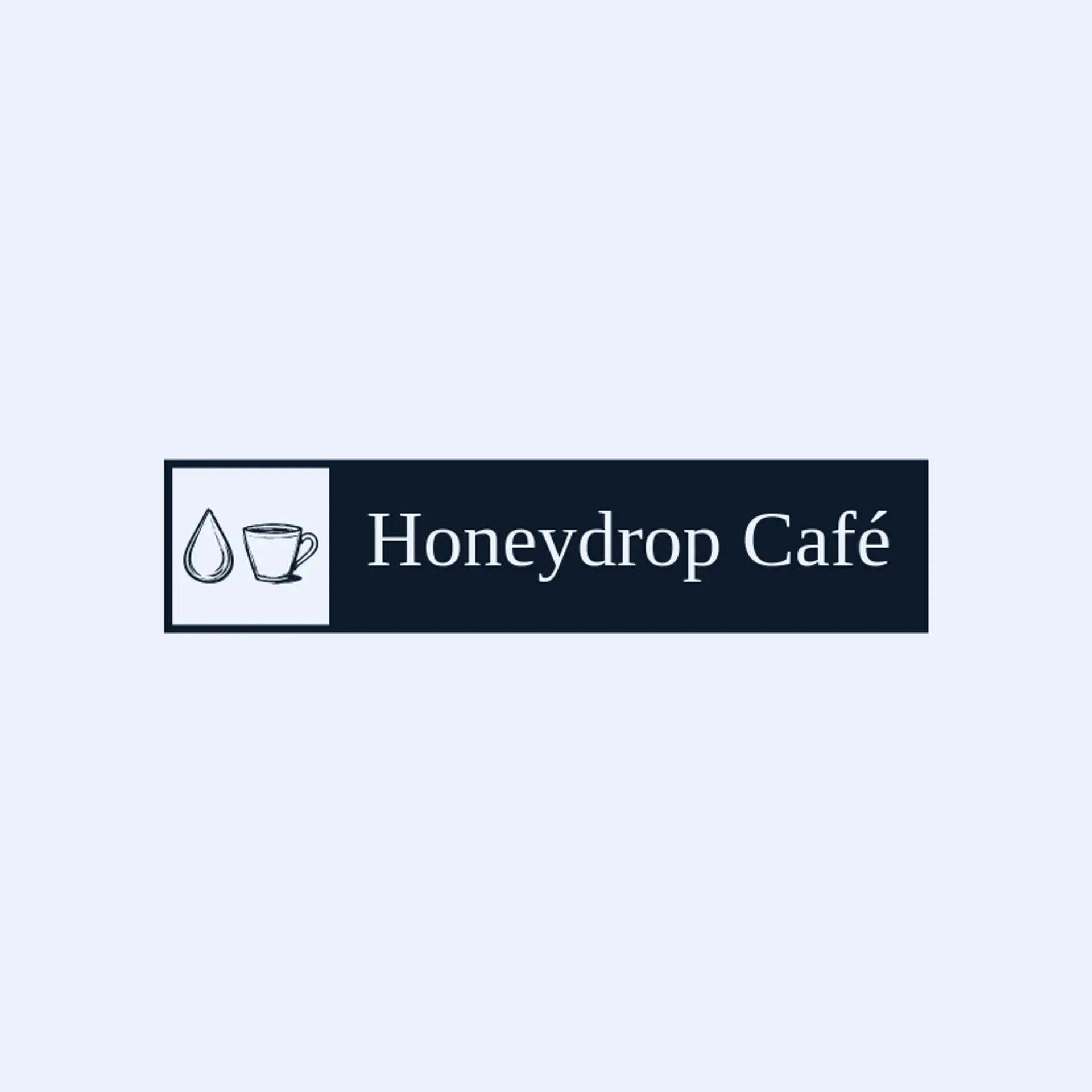 Honeydrop Café logo for coffee cup