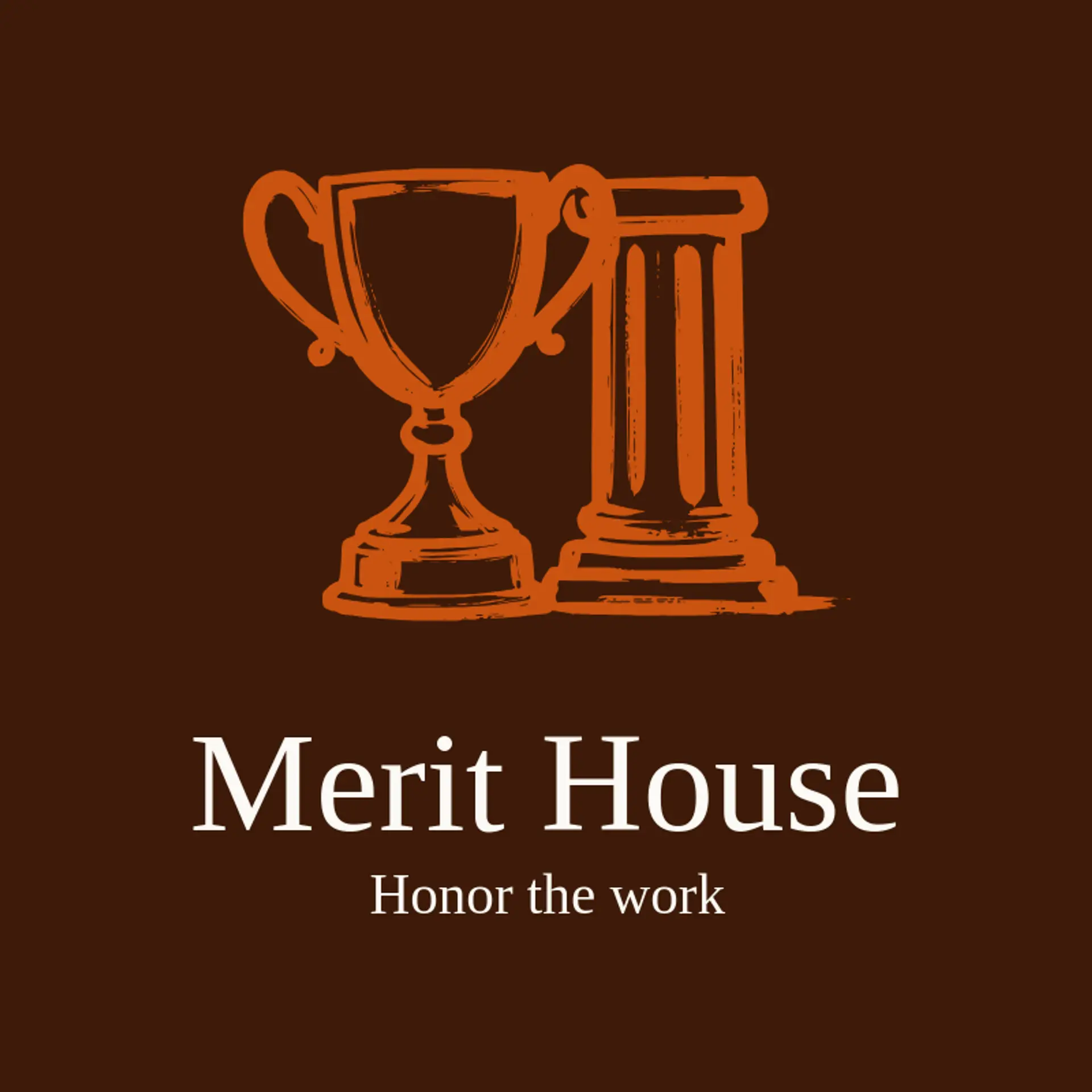 Merit House logo for trophy