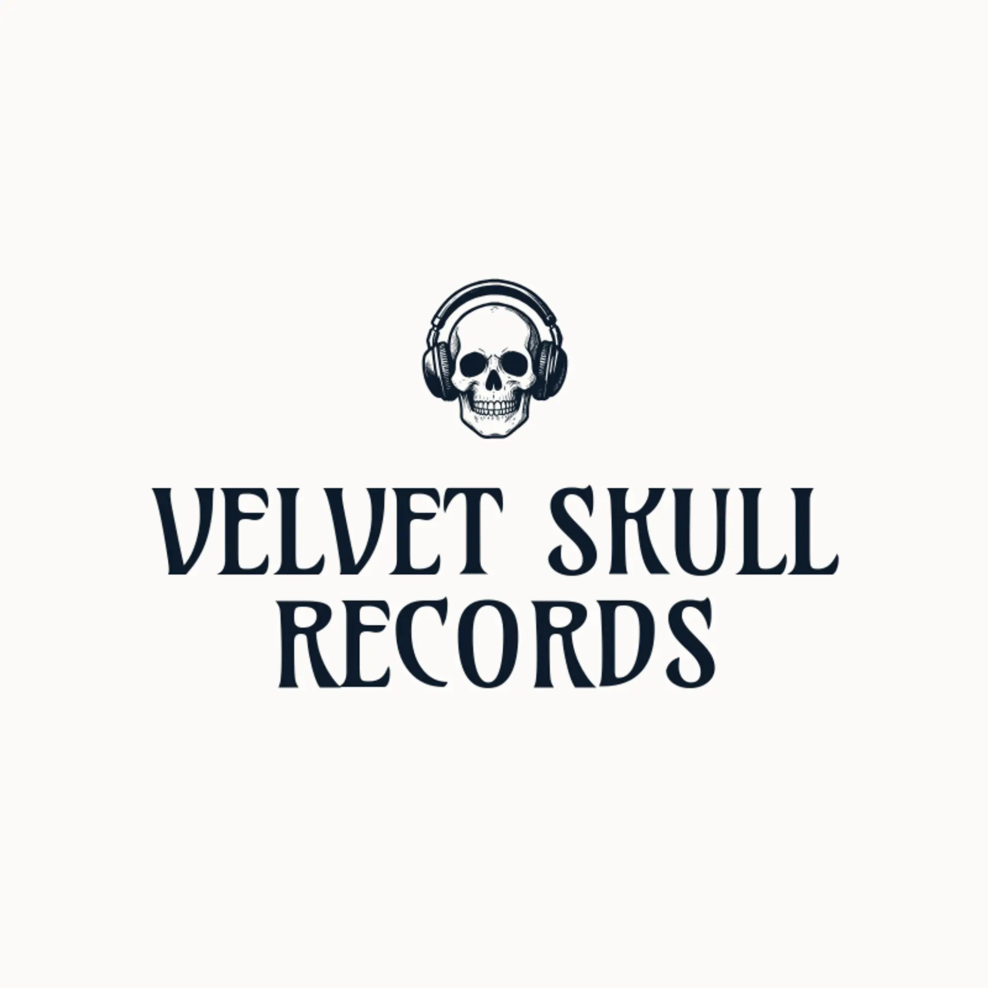 Velvet Skull Records logo for skull