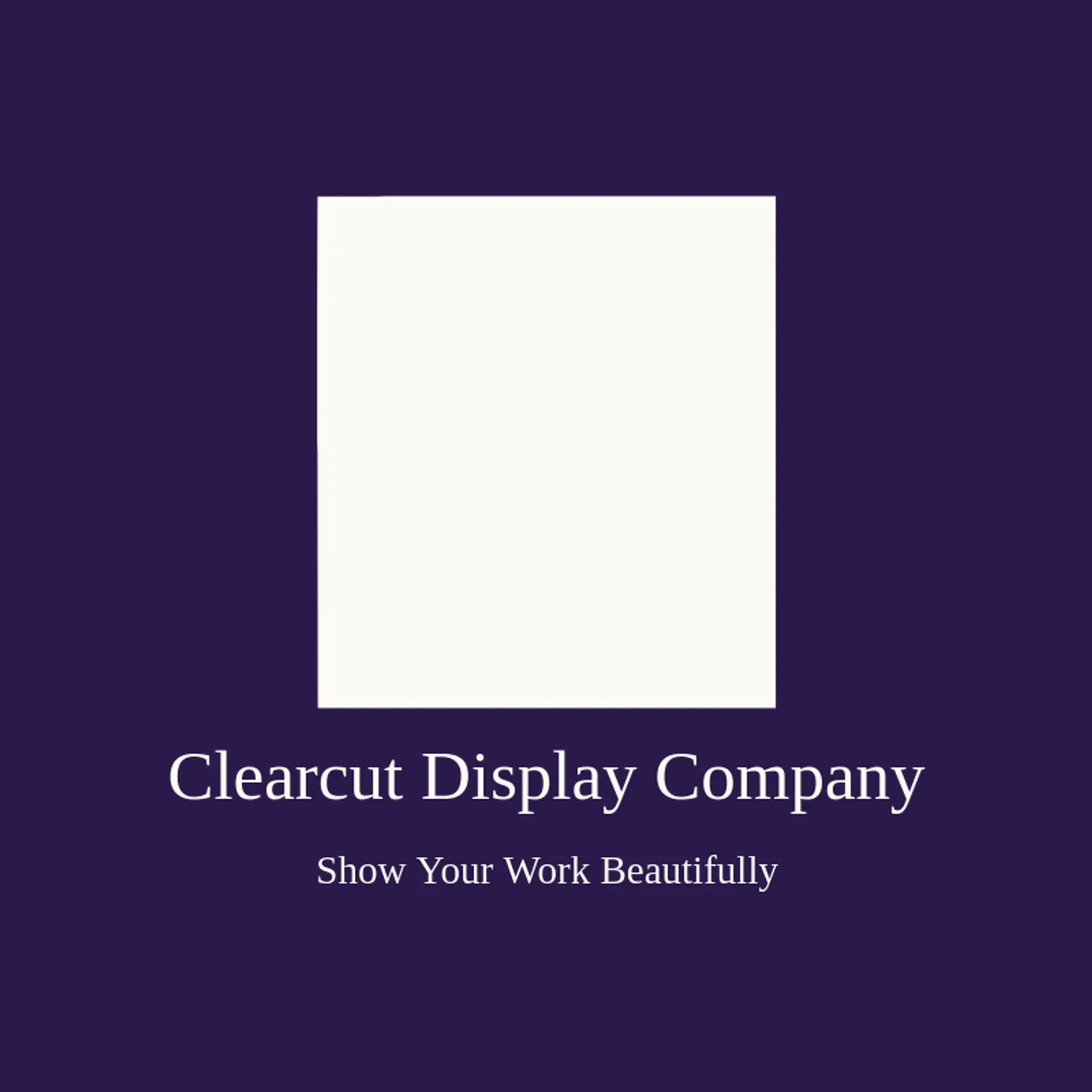 Clearcut Display Company logo for acrylic